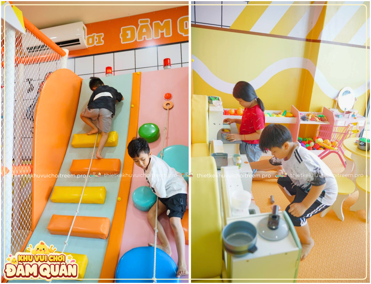 Các trò chơi tại khu vui chơi trẻ em Đàm Quân