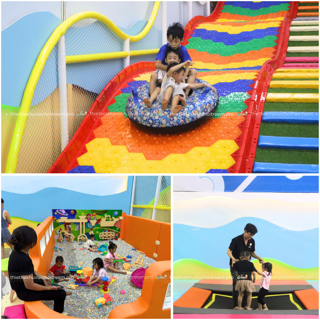 Những trò chơi trẻ mê tít tại khu vui chơi ANVI