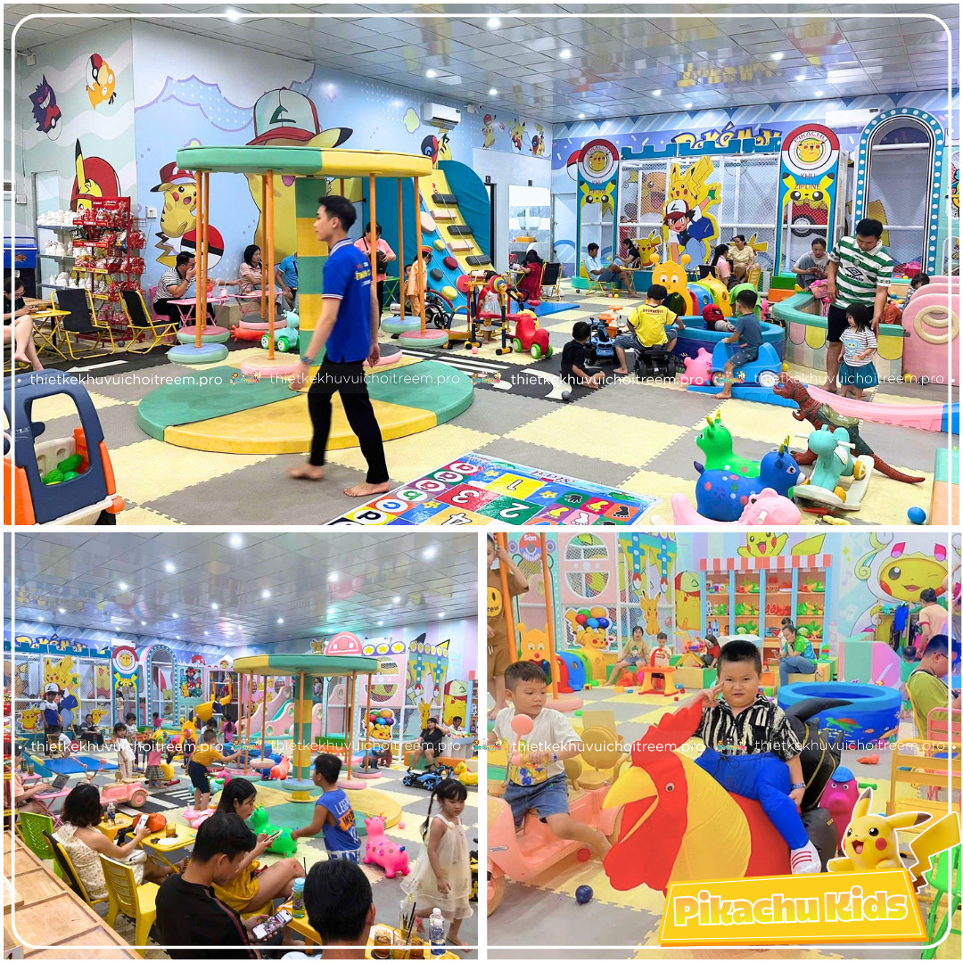 Khu vui chơi trẻ em Pikachu Kids với đủ trò chơi cho các bé
