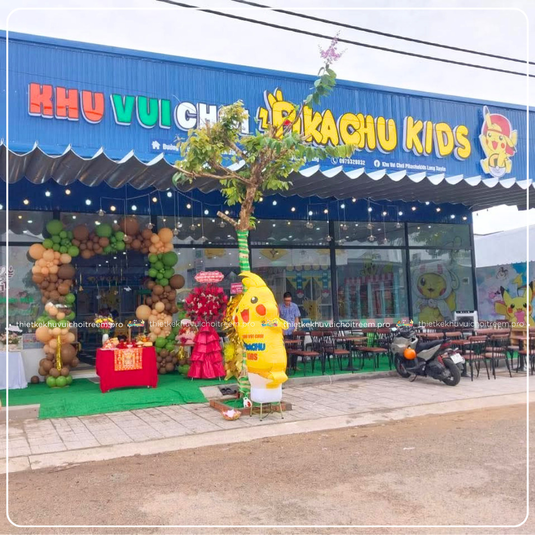 Khu vui chơi trẻ em Pikachu Kids tại Long Xuyên, An Giang