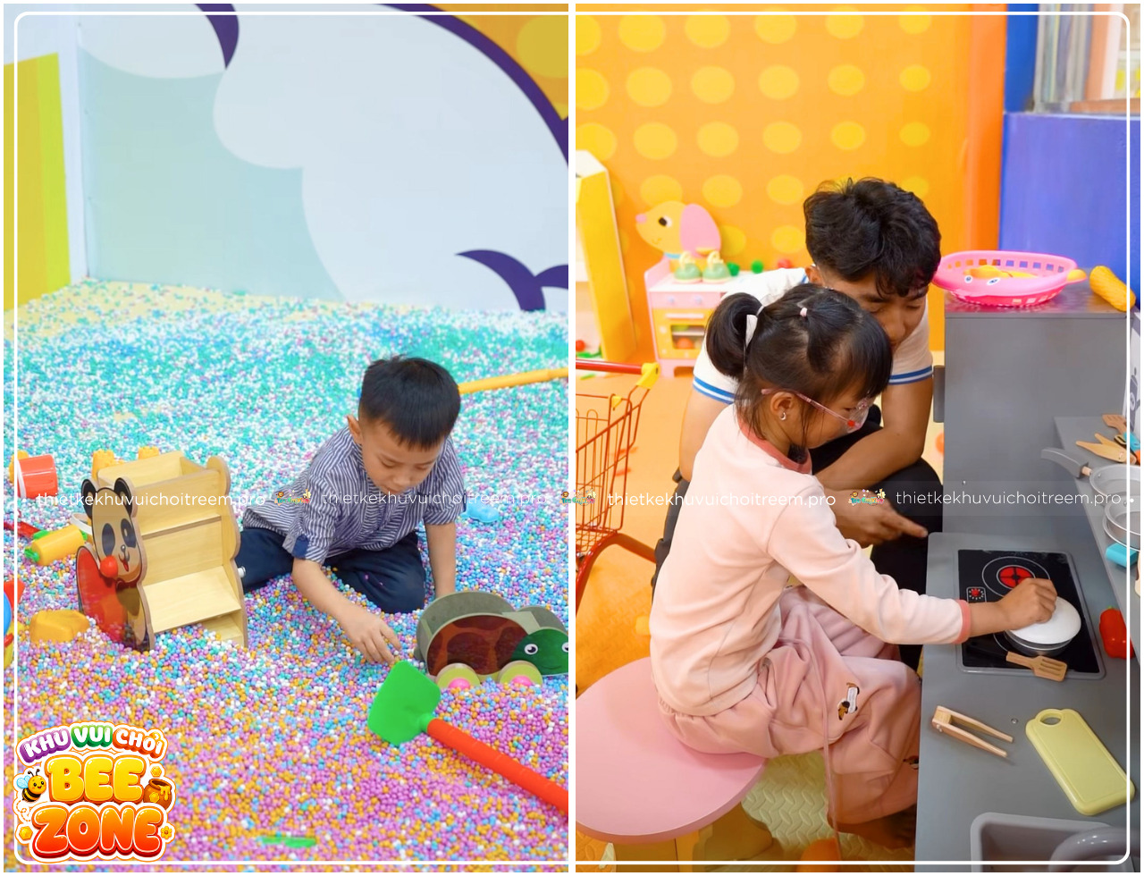 Hồ hạt và khu hướng nghiệp cho trẻ tại Beezone Thanh Hóa