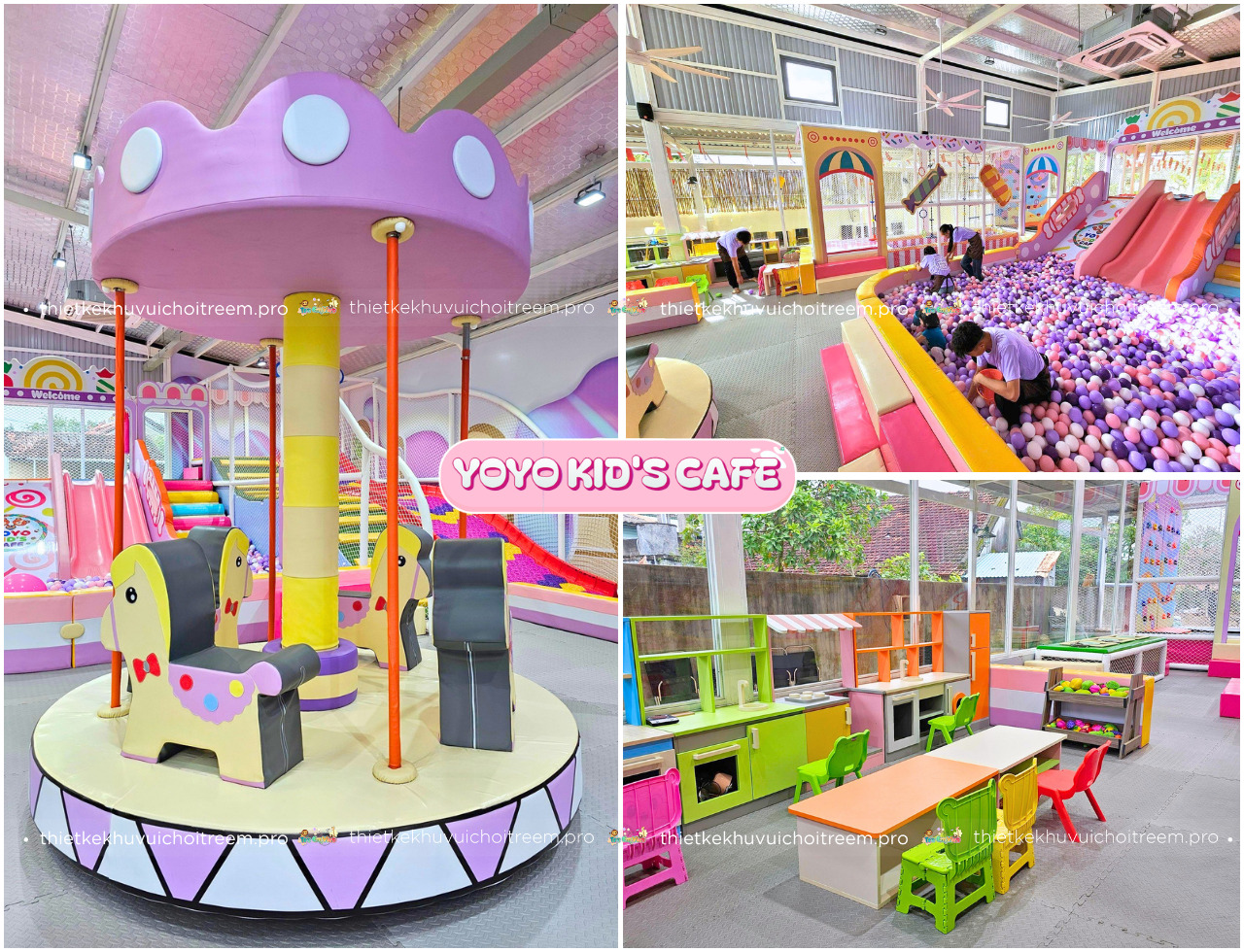 Những trò chơi nổi bần bật tại khu vui chơi Yoyo Kid's Cafe