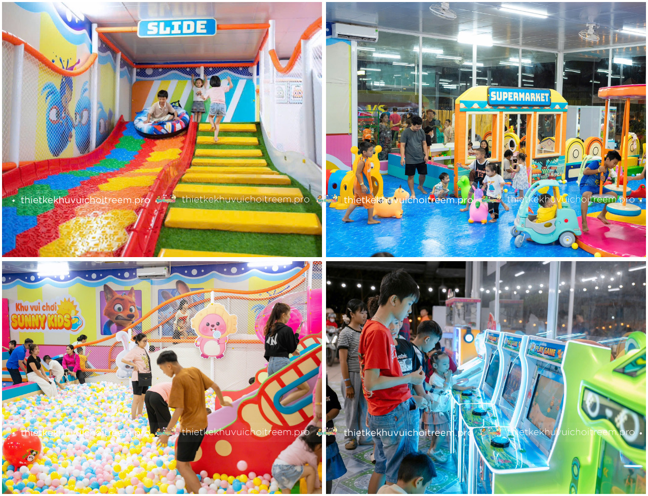 Những trò chơi trẻ mê tít tại khu vui chơi trẻ em Đồng Nai - Sunny