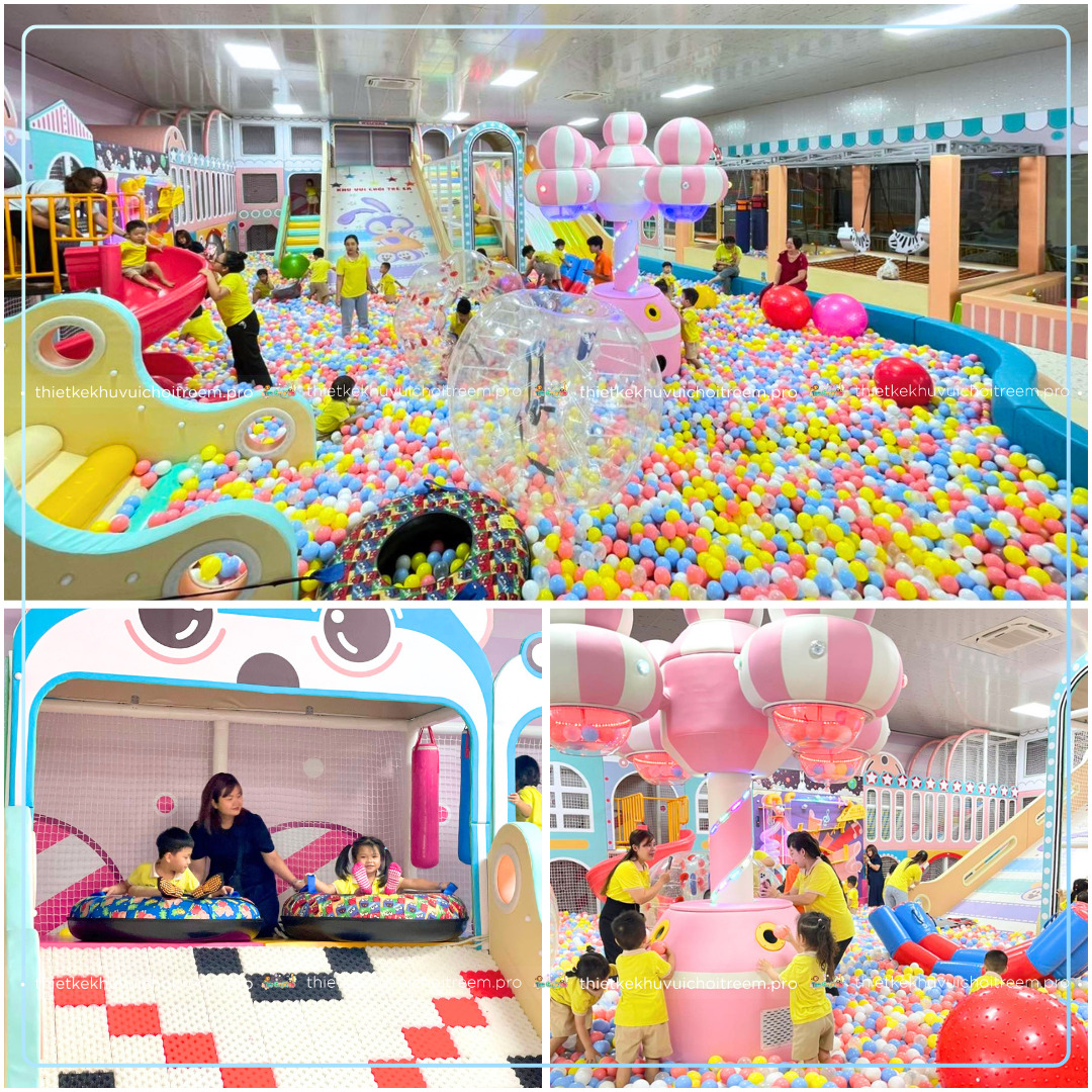Hồ bóng màu sắc tại khu vui chơi RyNy World