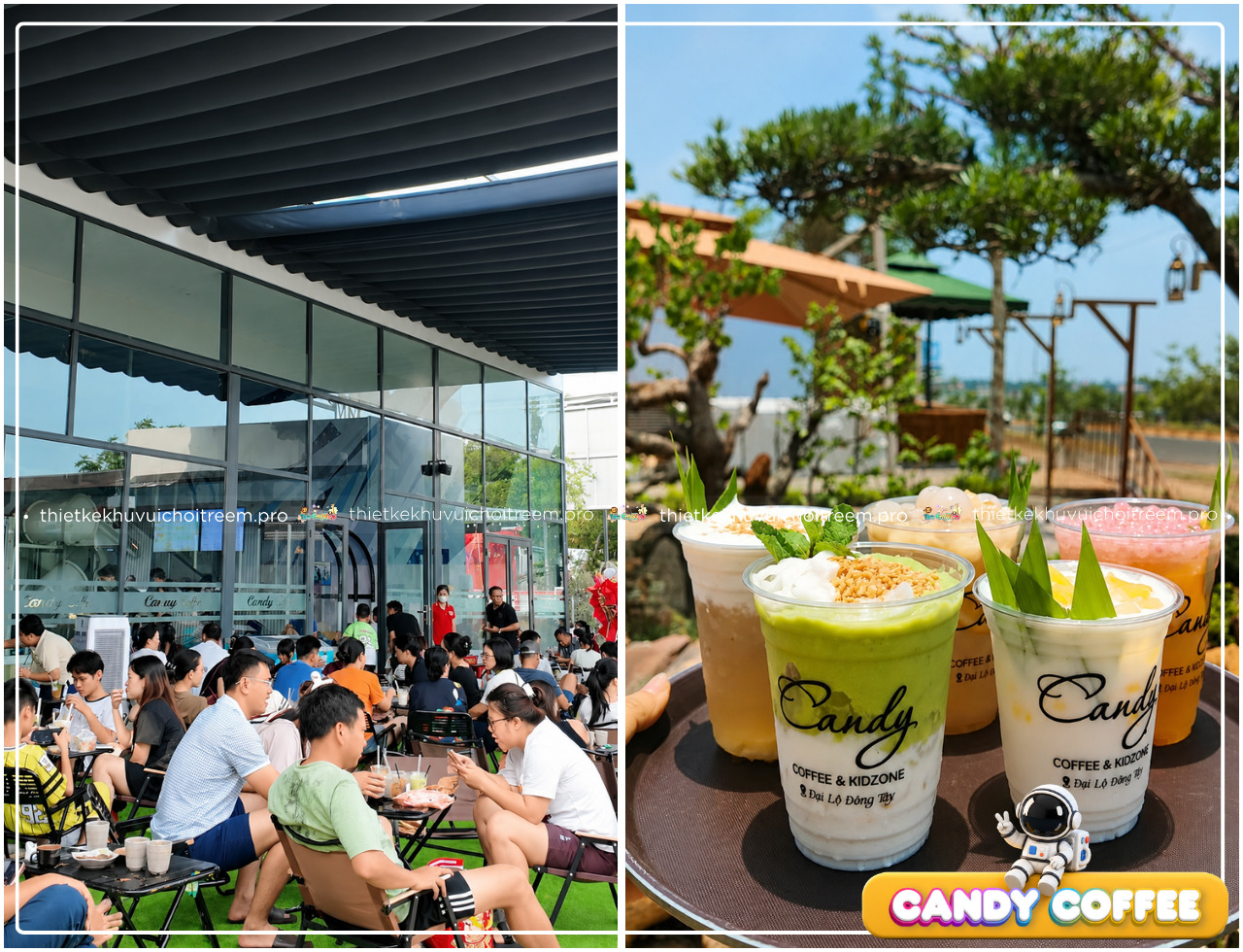 Không gian quán cà phê tại Candy Coffee & Kidzone
