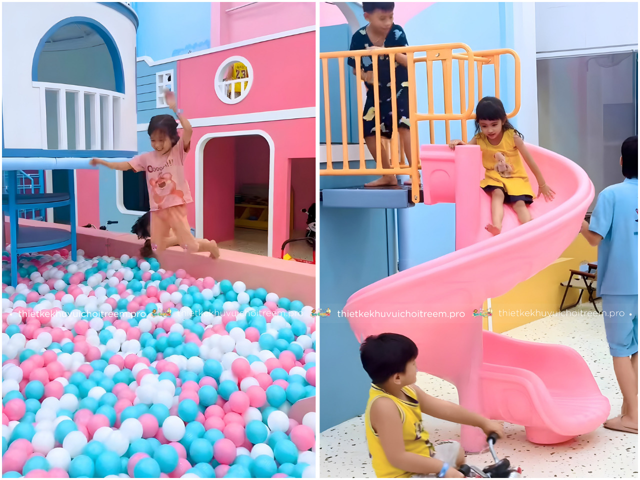 Không gian vui chơi rộng rãi