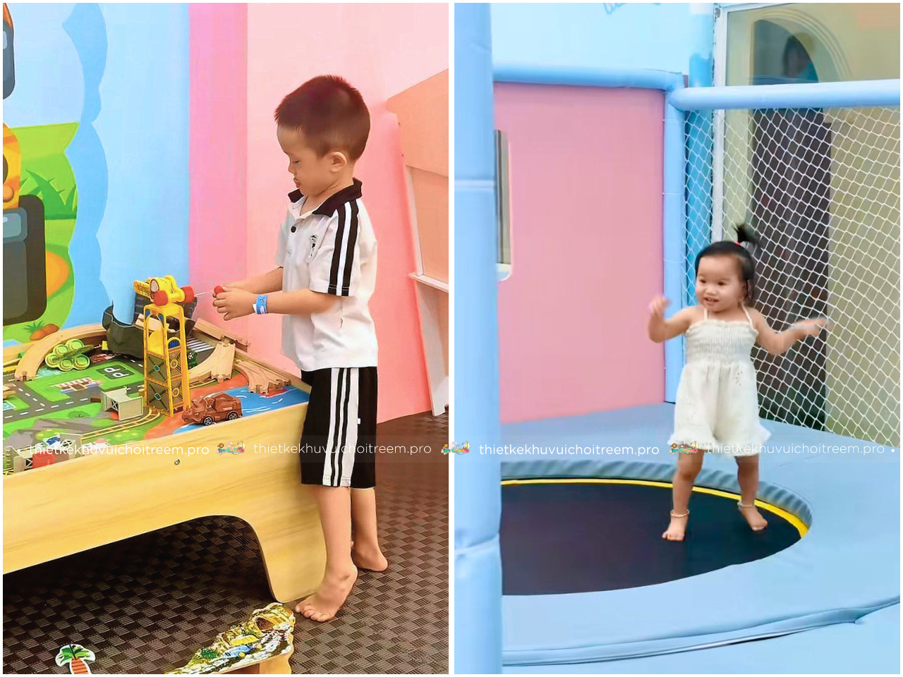 Khu vui chơi toàn những toàn trẻ thích