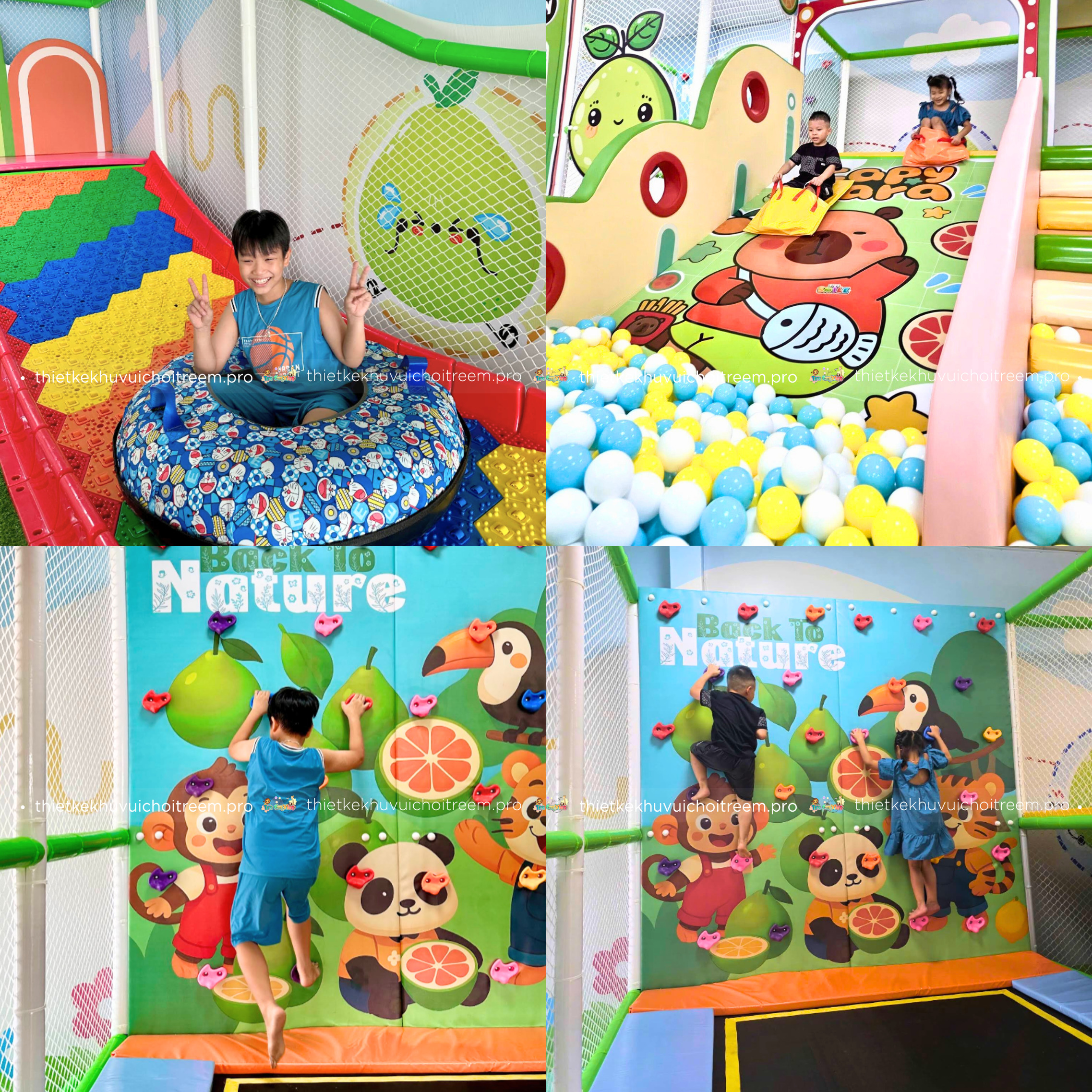 Các trò chơi nổi bật tại Kids Smile - Khu vui chơi Hưng Yên