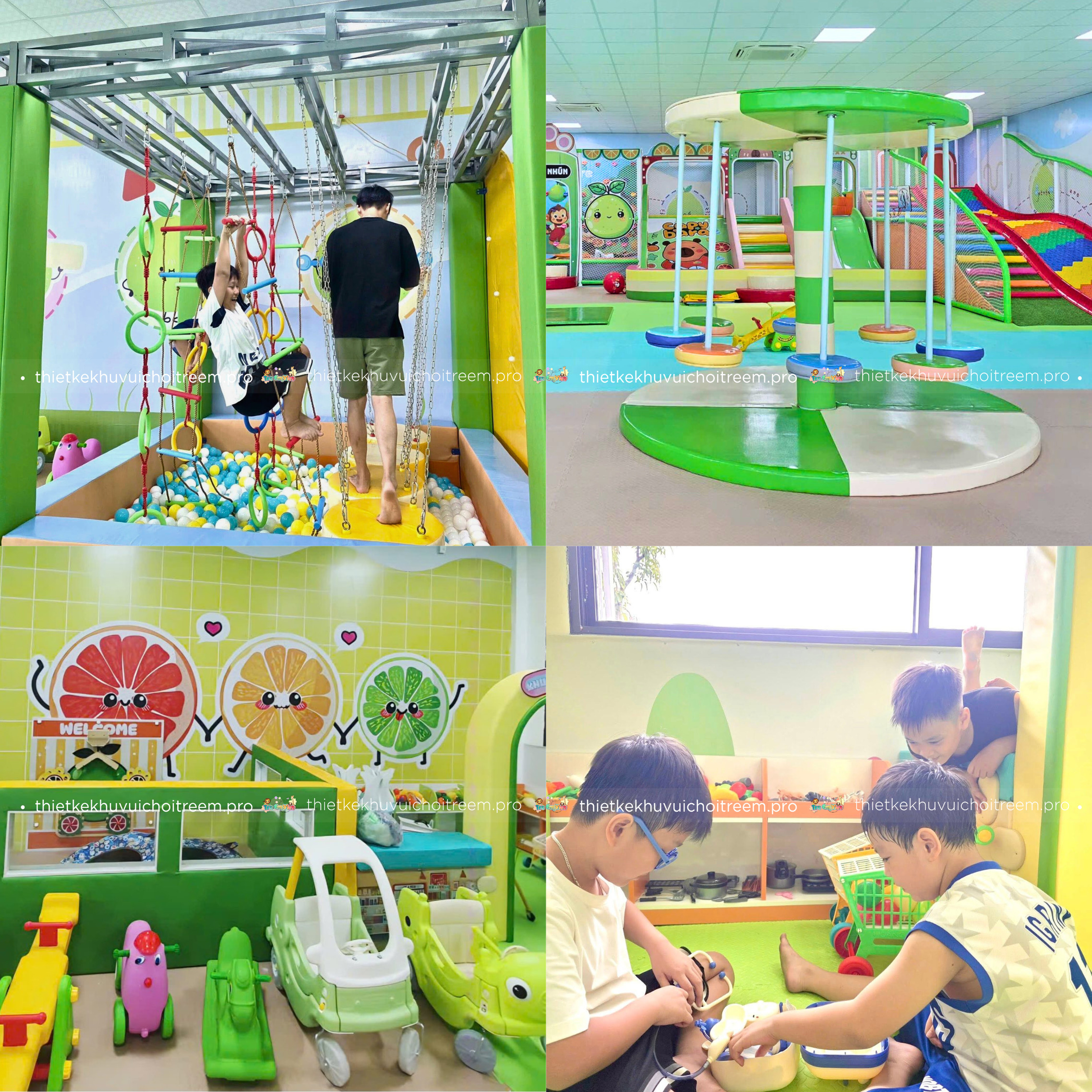 Đa dạng trò chơi tại Kids Smile - Khu Vui Chơi Hưng Yên