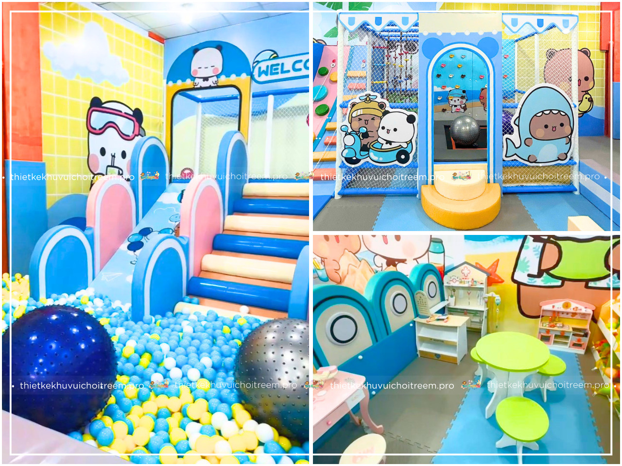 Khu vui chơi rực rỡ dành cho các thiên thần nhỏ