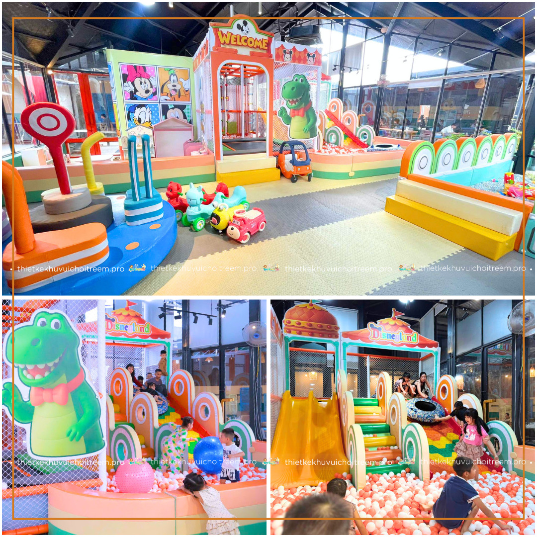 Khu vui chơi Jeju Kids với tone cam cực hút mắt