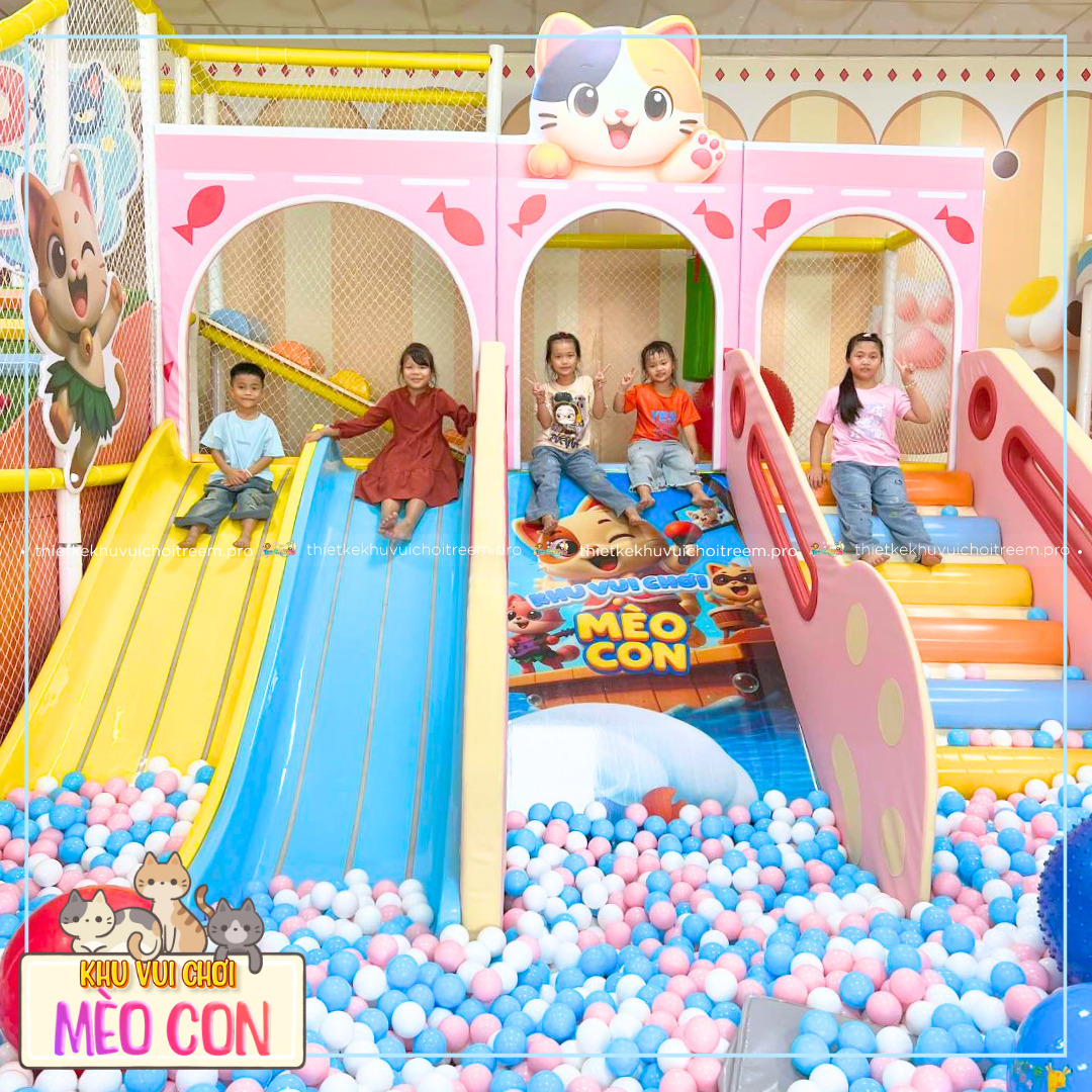 Khu vui chơi trẻ em với chủ đề Mèo Con tại Tây Ninh