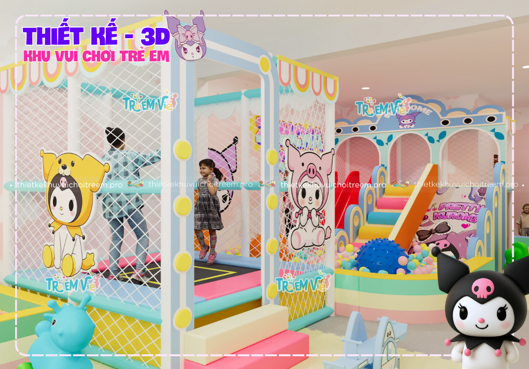 Thiết kế khu vui chơi trẻ em 3D Zencha