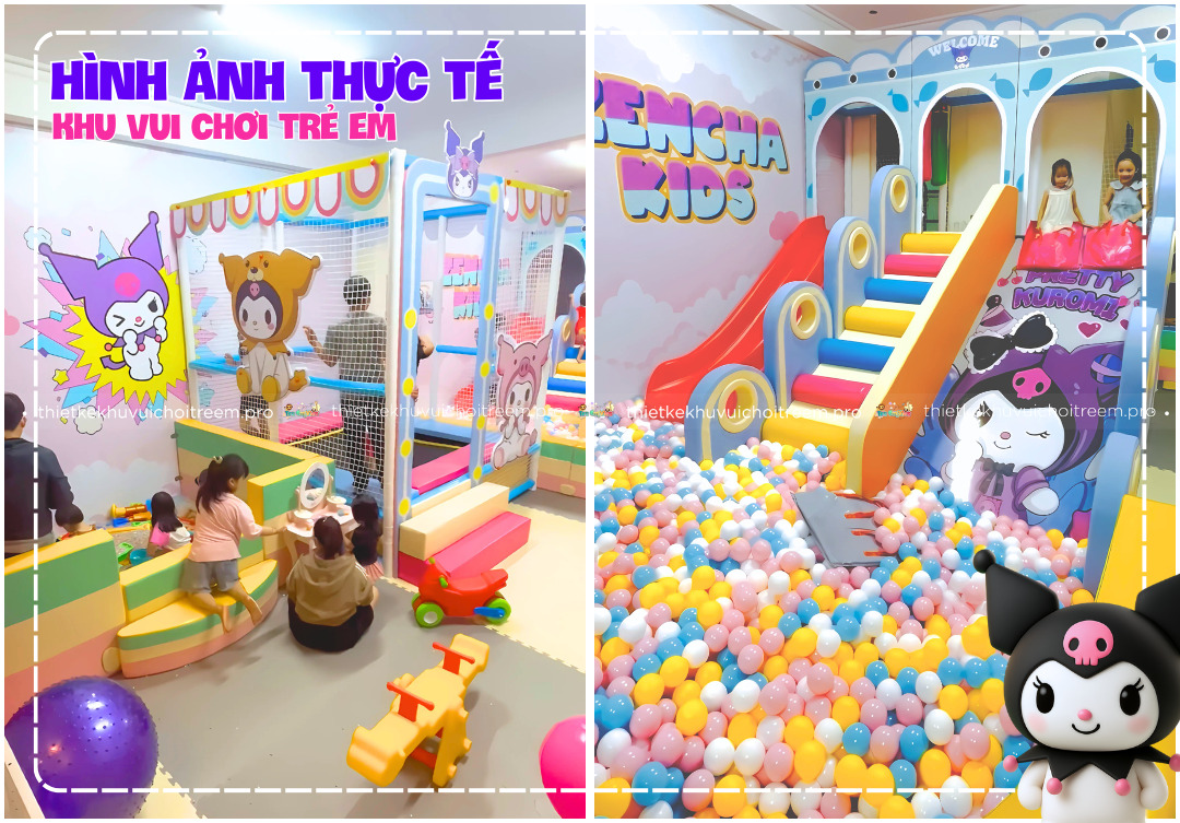 Hình ảnh thực tế khu vui chơi trẻ em Zencha