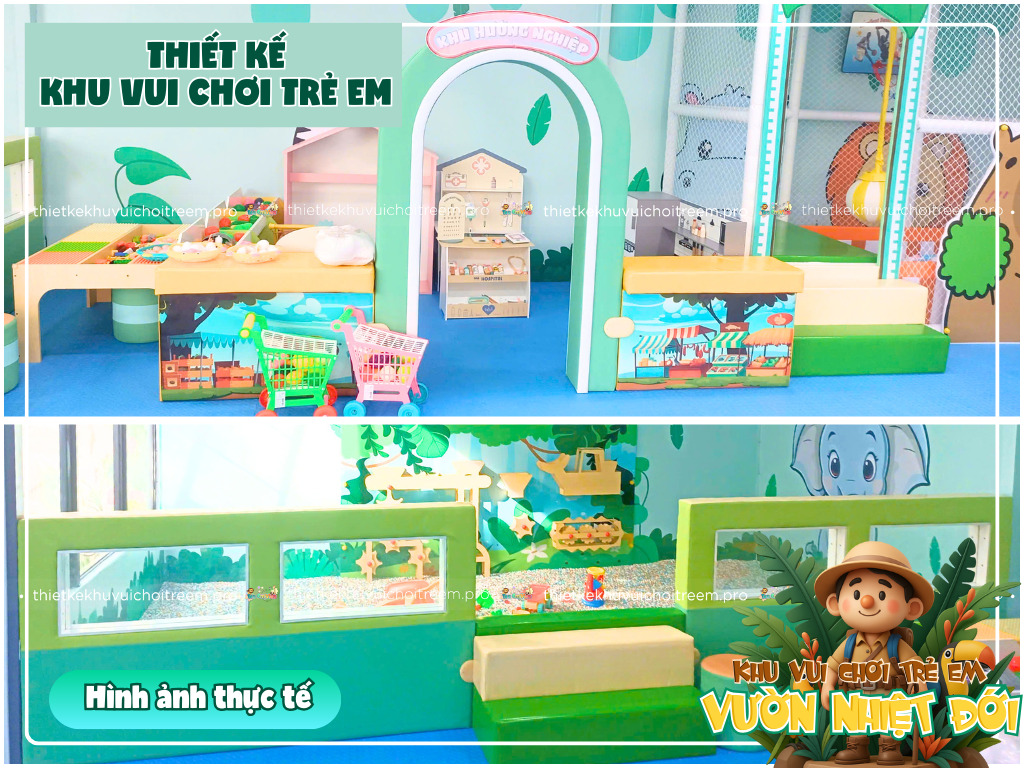 Thiết kế khu hướng nghiệp và hồ hạt cho khu vui chơi trẻ em Bình Dương