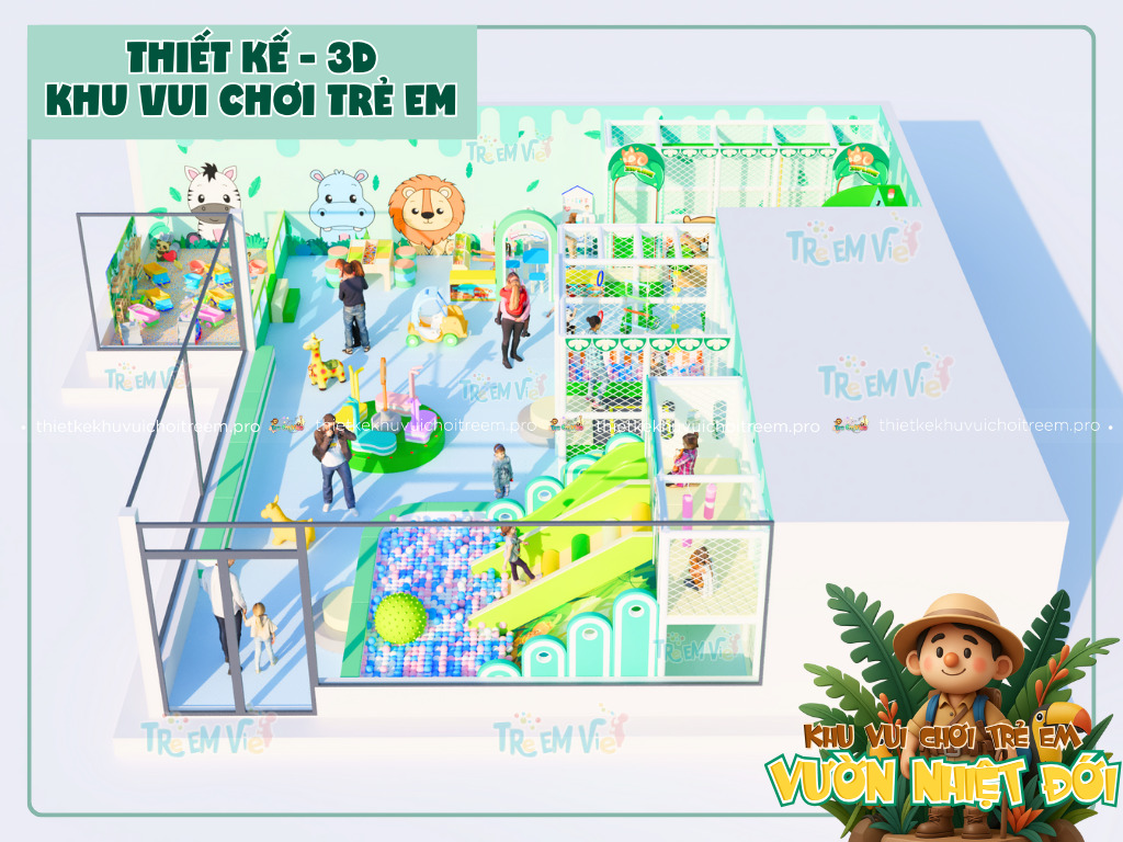Mô hình thiết kế khu vui chơi Bình Dương