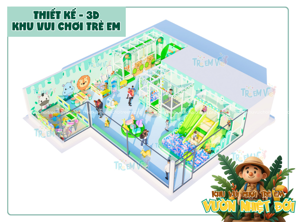 Mô hình thiết kế khu vui chơi trẻ em Bình Dương