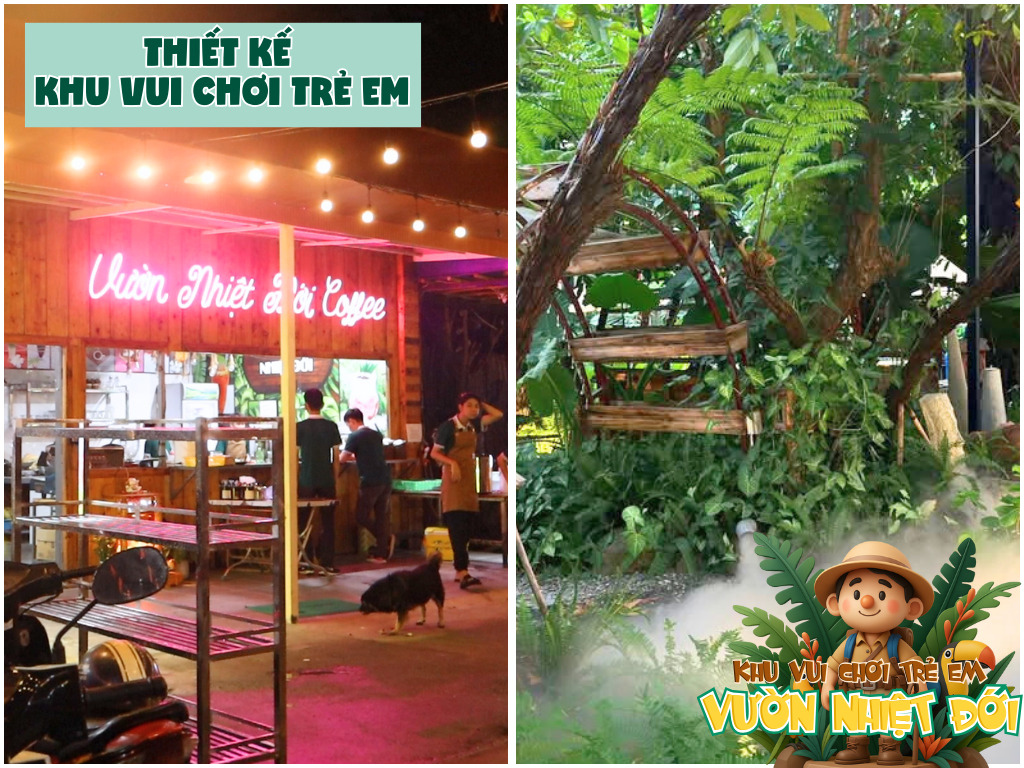 Dự án thiết kế khu vui chơi trẻ em Bình Dương cho Vườn Nhiệt Đới Coffee