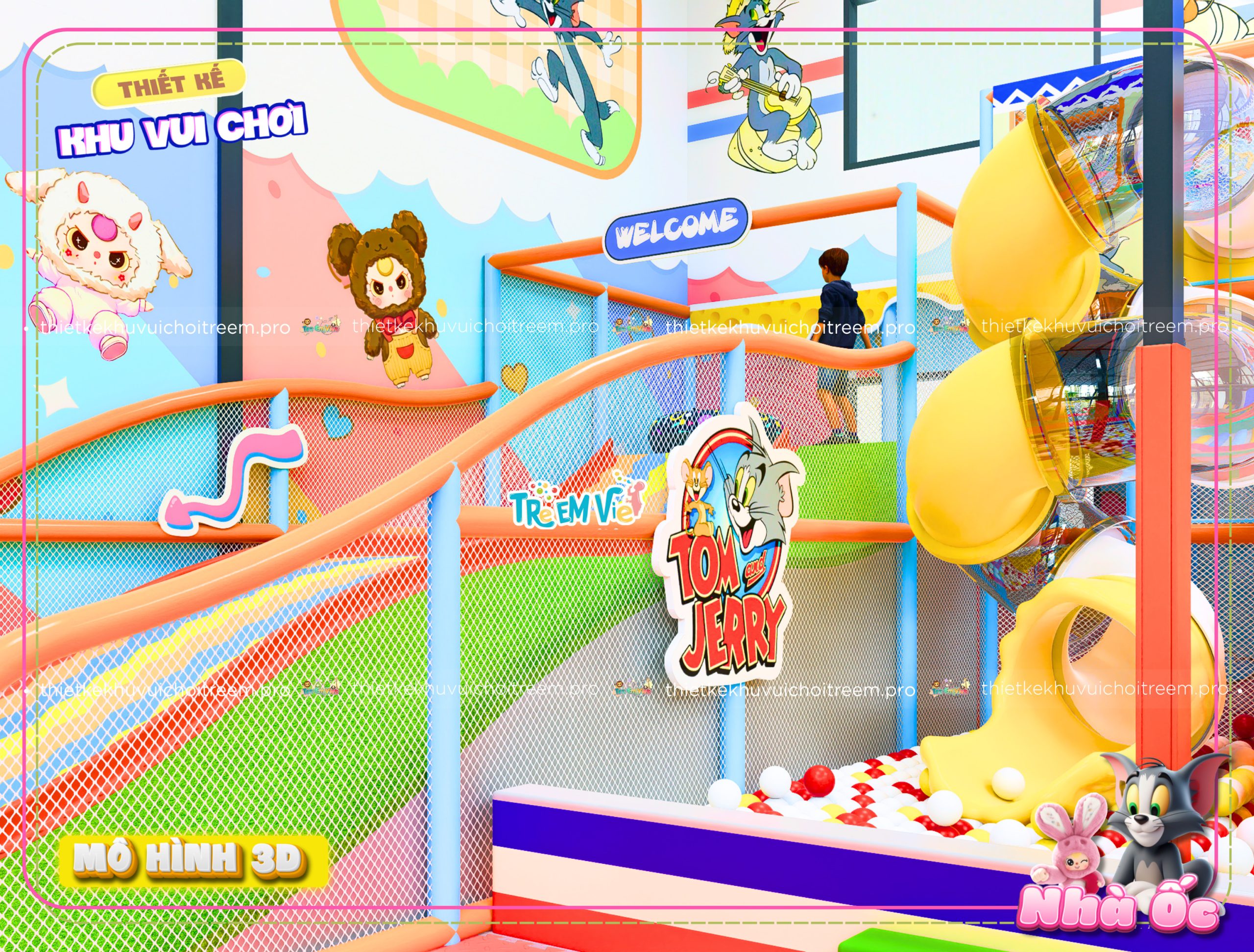 Chủ đề Baby Three kết hợp cùng Tom & Jerry