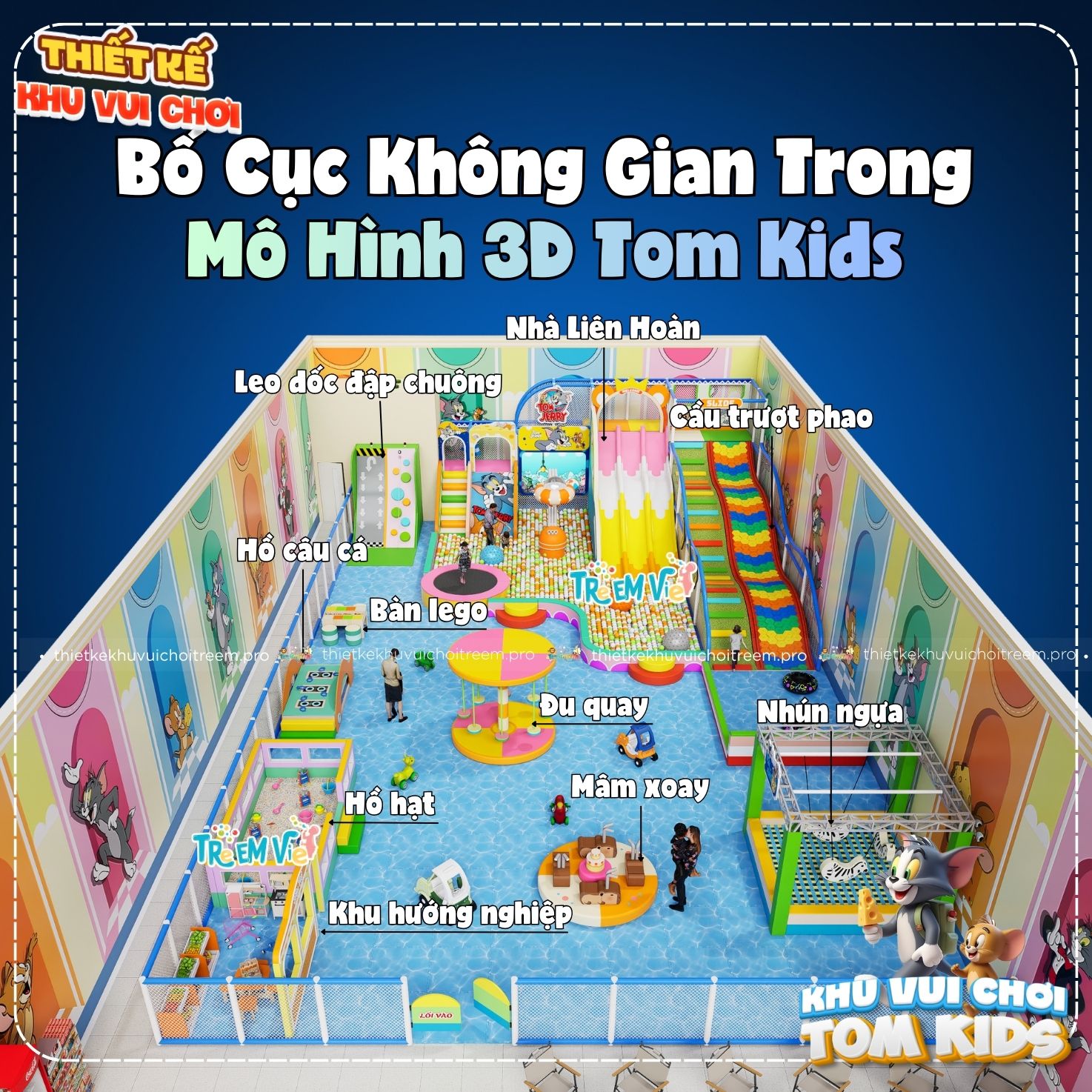 bố cục không gian Thiết kế khu vui chơi ở Bình Phước