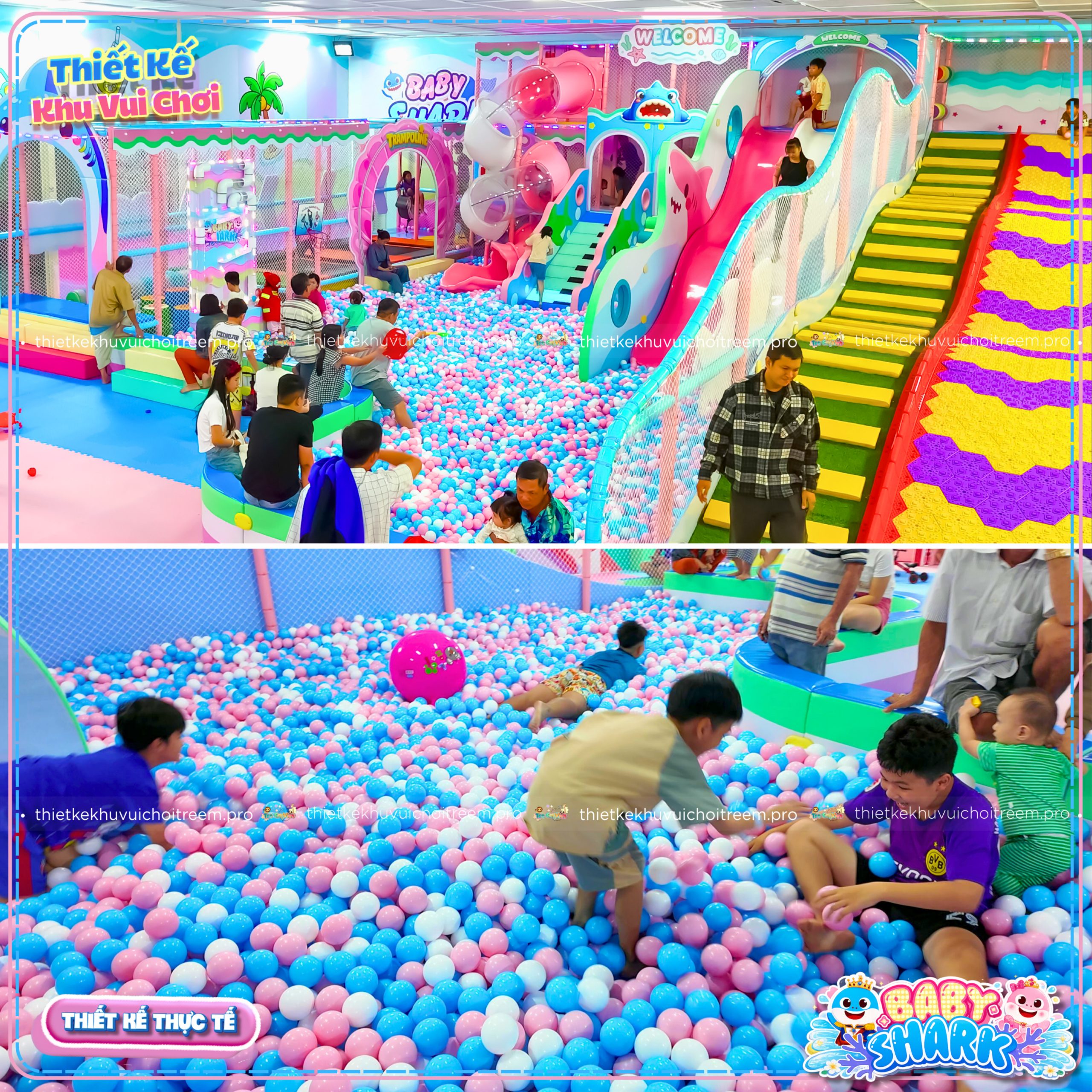 Biển bóng nhà Baby Shark - Châu Đốc