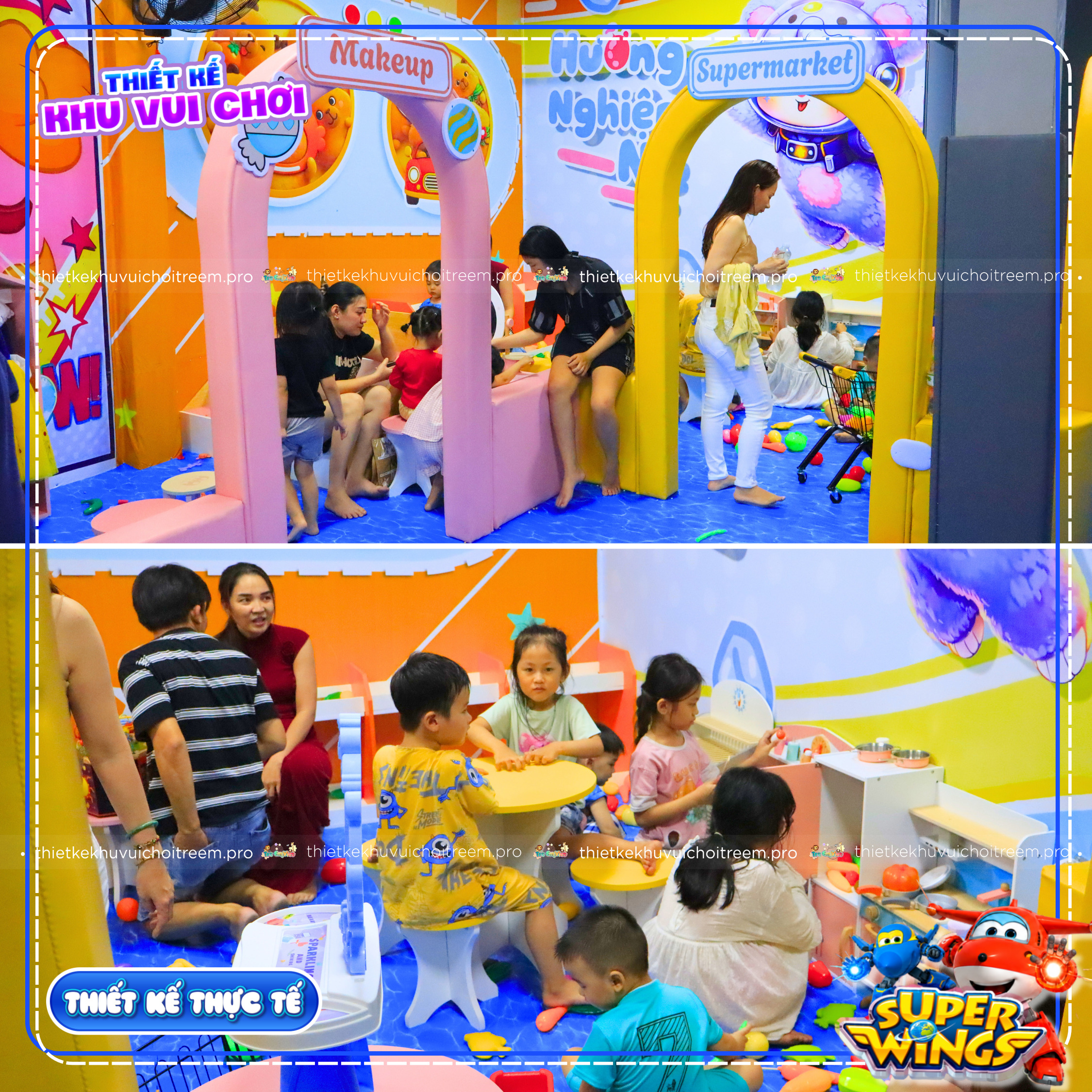 Khu hướng nghiệp trong Hệ thống sasuke của dự án thiết kế khu vui chơi Bình Tân - Super Wings