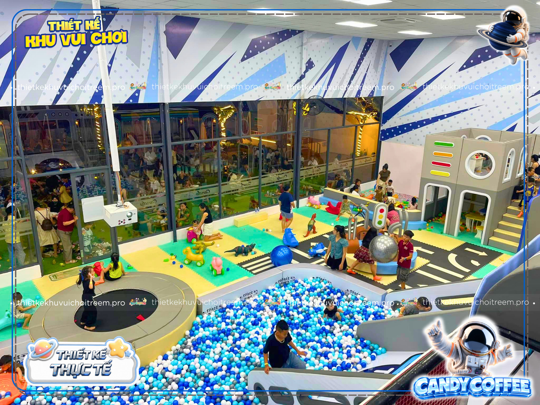 Mô hình kids cafe hấp dẫn 