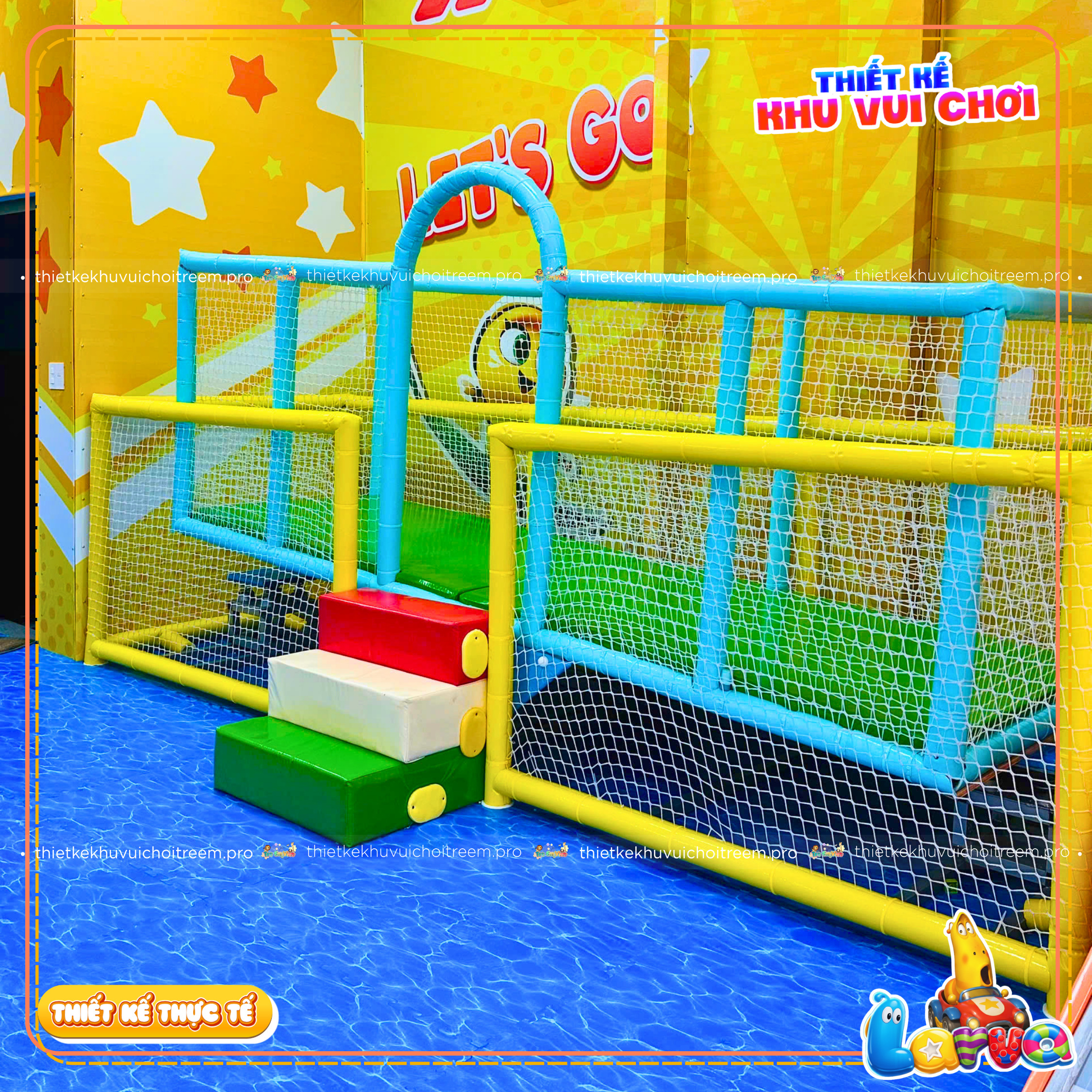 Bập bênh thuyền của dự án thiết kế khu vui chơi Gia Lai - Larva Kids