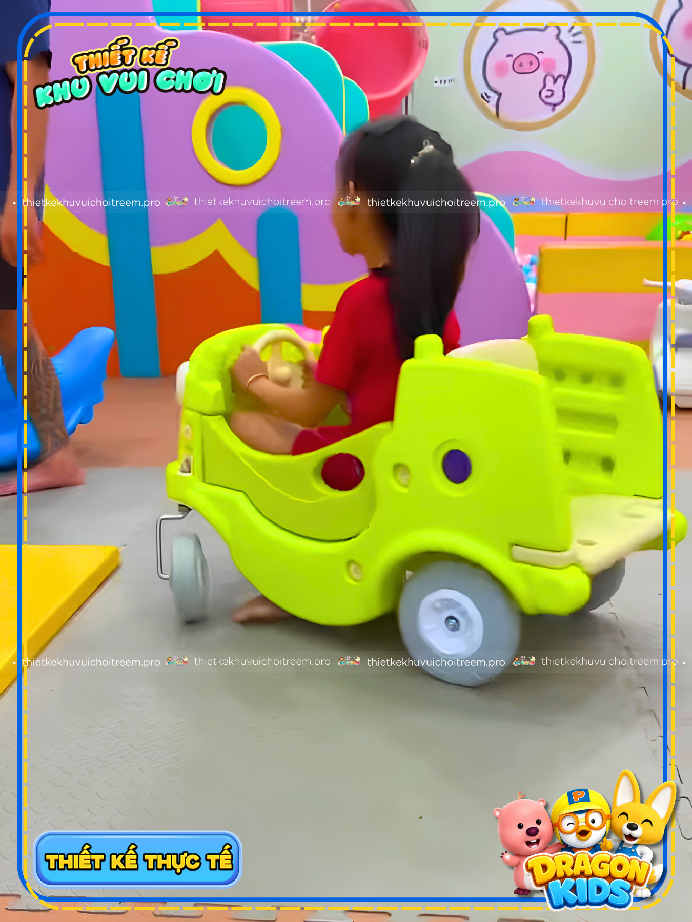 Xe chòi chân của dự án thiết kế khu vui chơi Bình Thuận - Dragon Kids