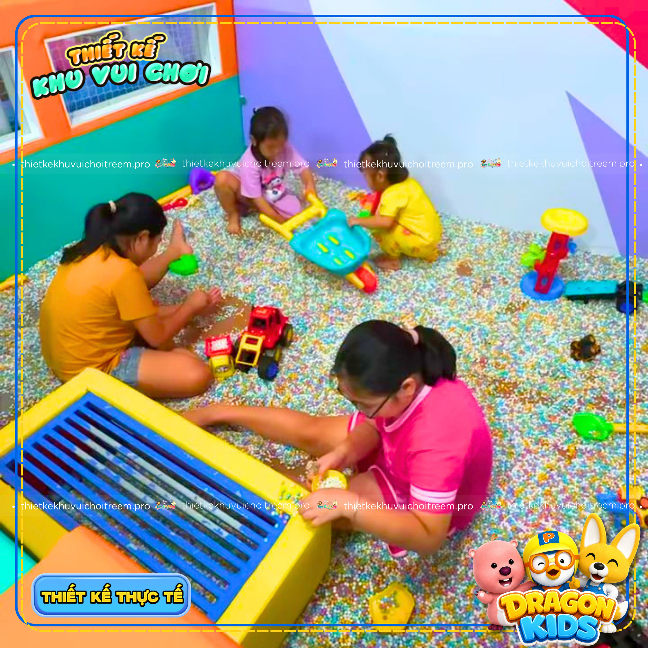 Hồ hạt của dự án thiết kế khu vui chơi Bình Thuận - Dragon Kids