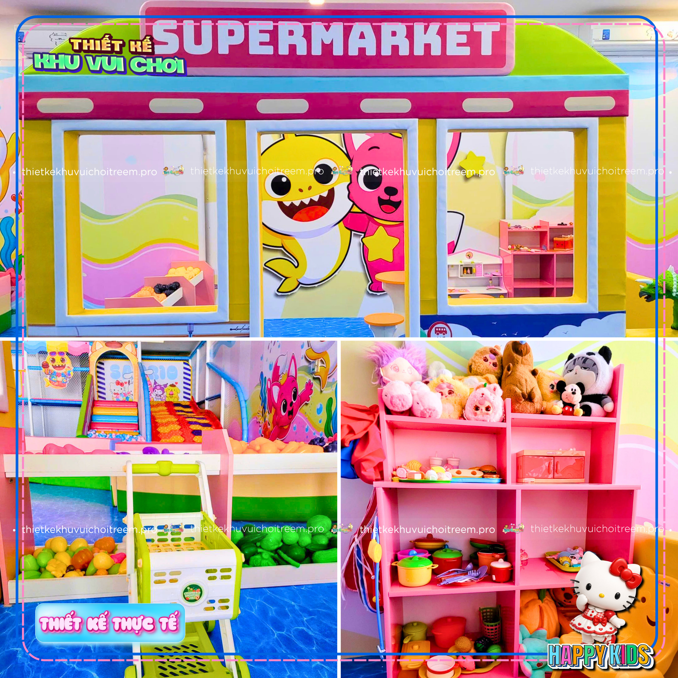 Khu hướng nghiệp của thiết kế khu vui chơi Tây Ninh - Happy Kids
