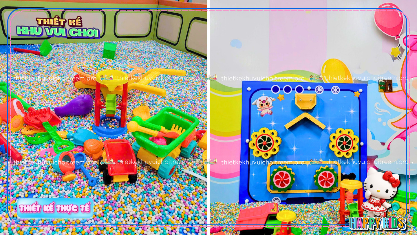 Hồ hạt của thiết kế khu vui chơi Tây Ninh - Happy Kids