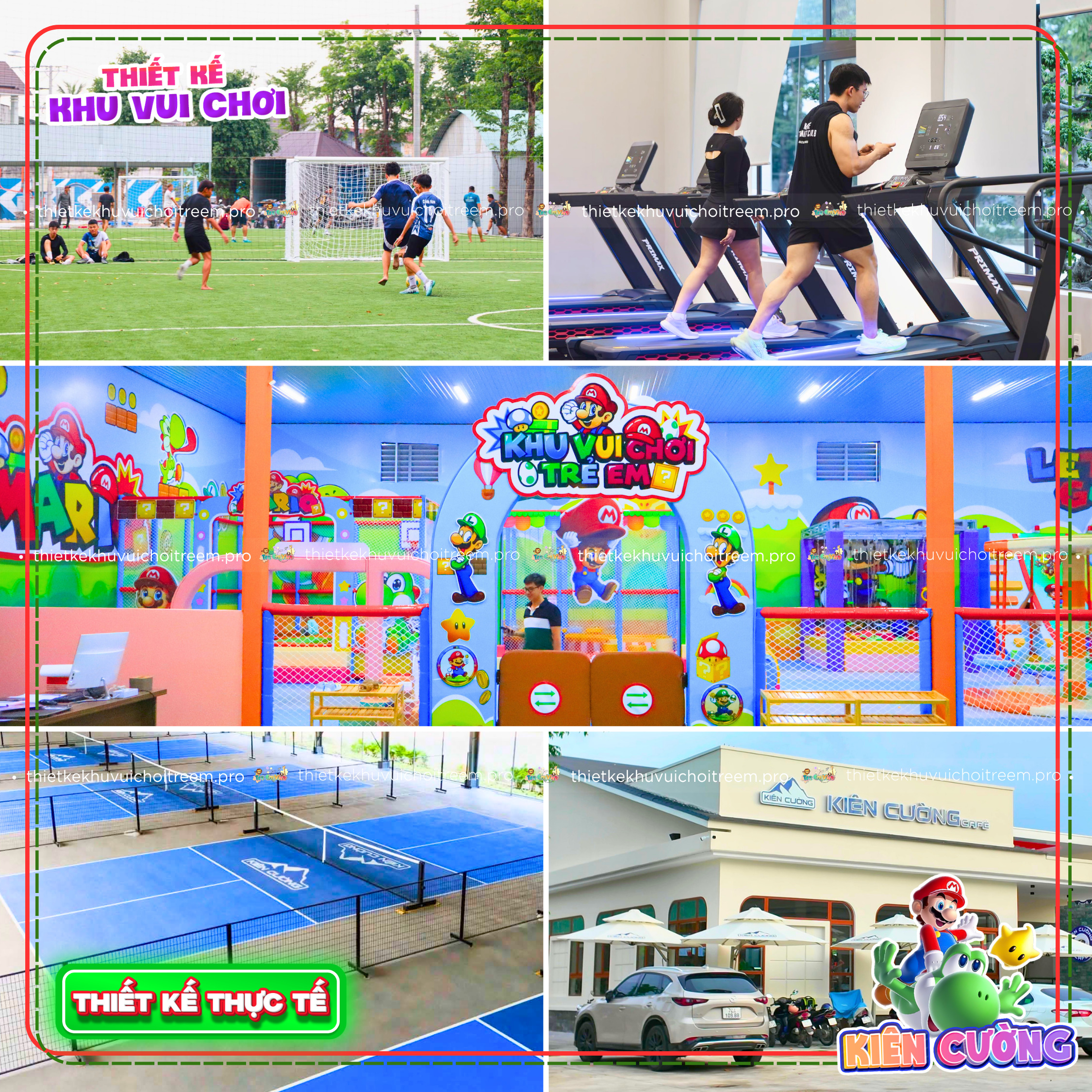 Mô hình khu vui chơi tích hợp trong siêu tổ hợp giải trí của dự án thiết kế khu vui chơi Tây Ninh - Kiên Cường 