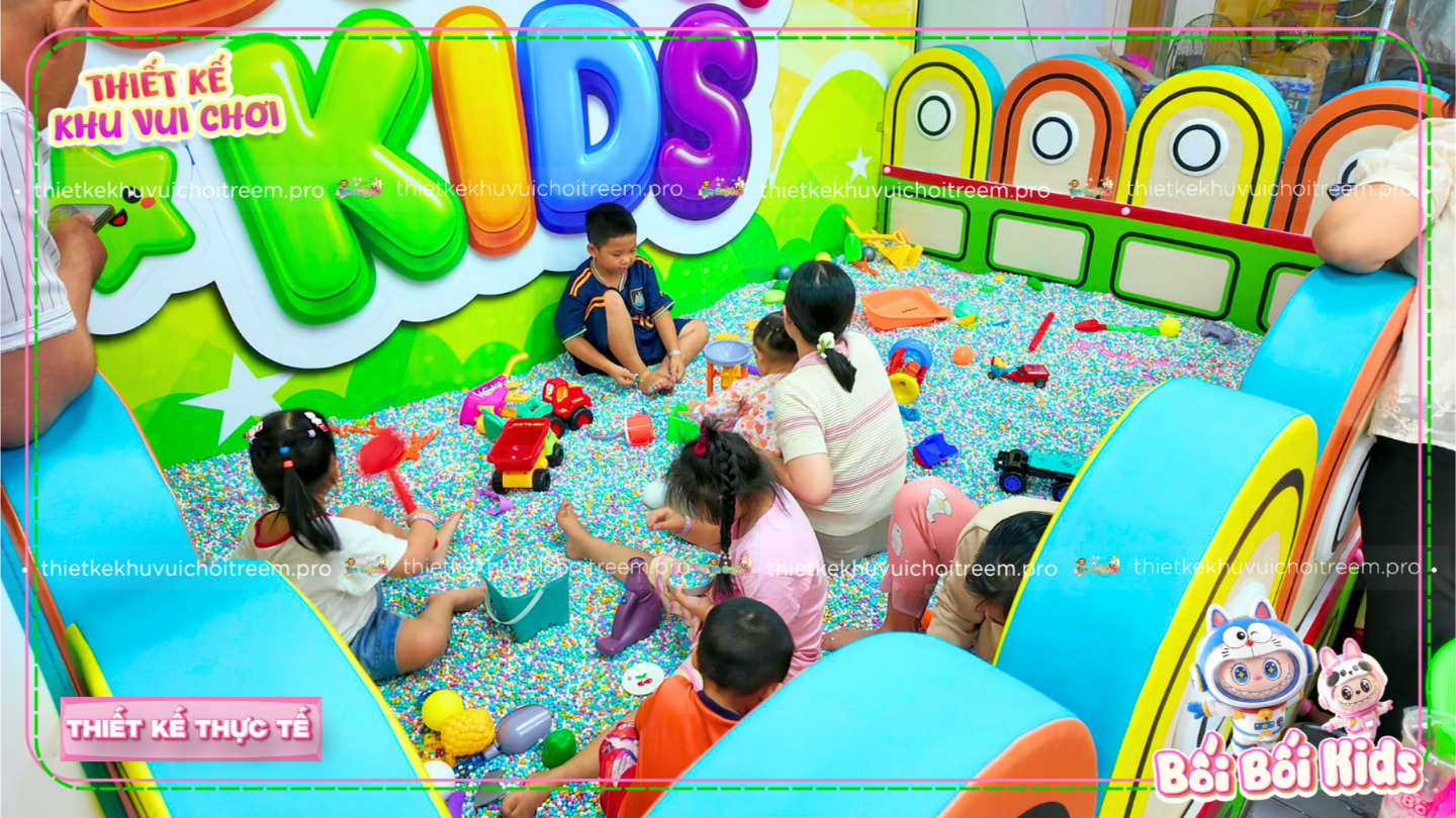 Hồ hạt của dự án thiết kế khu vui chơi Bến Tre - Bối Bối Kids