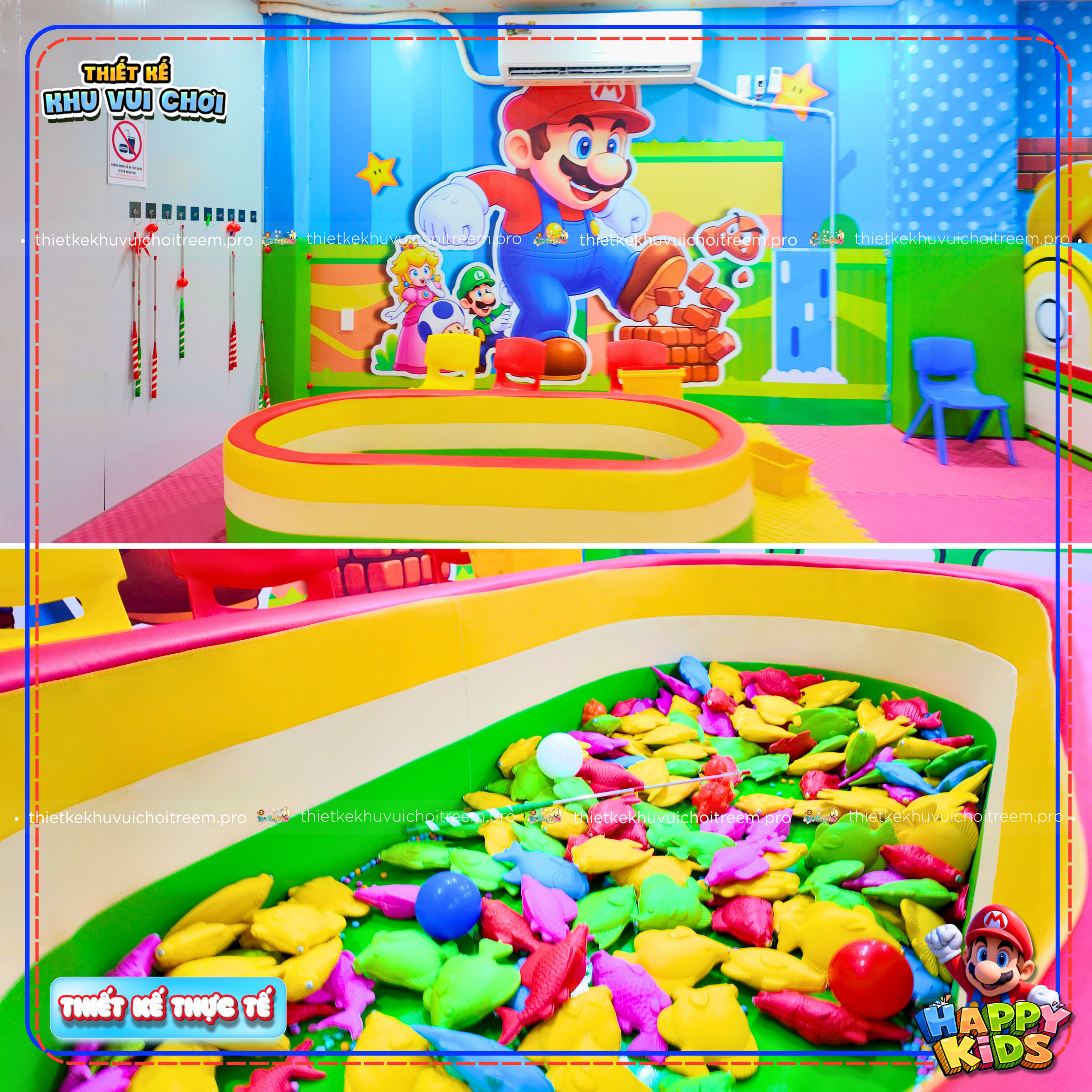 Hồ câu cá của dự án thiết kế khu vui chơi Bình Tân - Happy Kids