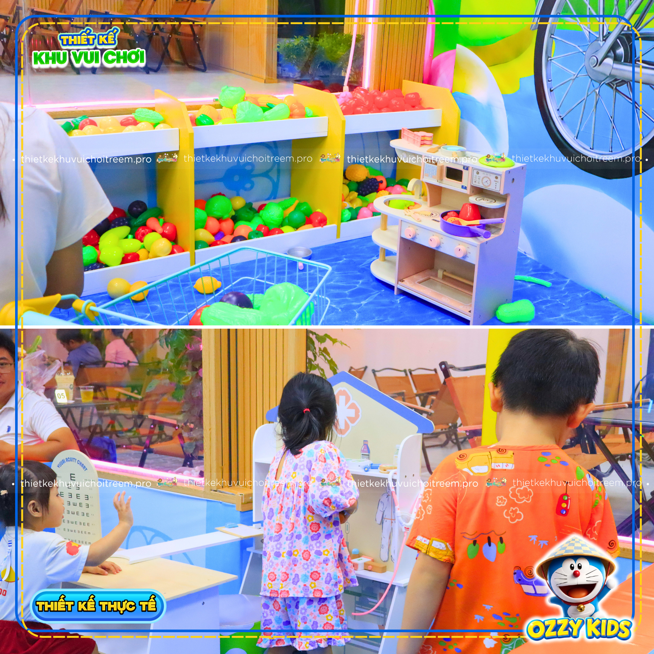 Khu hướng nghiệp của dự án thiết kế khu vui chơi Bình Tân - Ozzy Kids