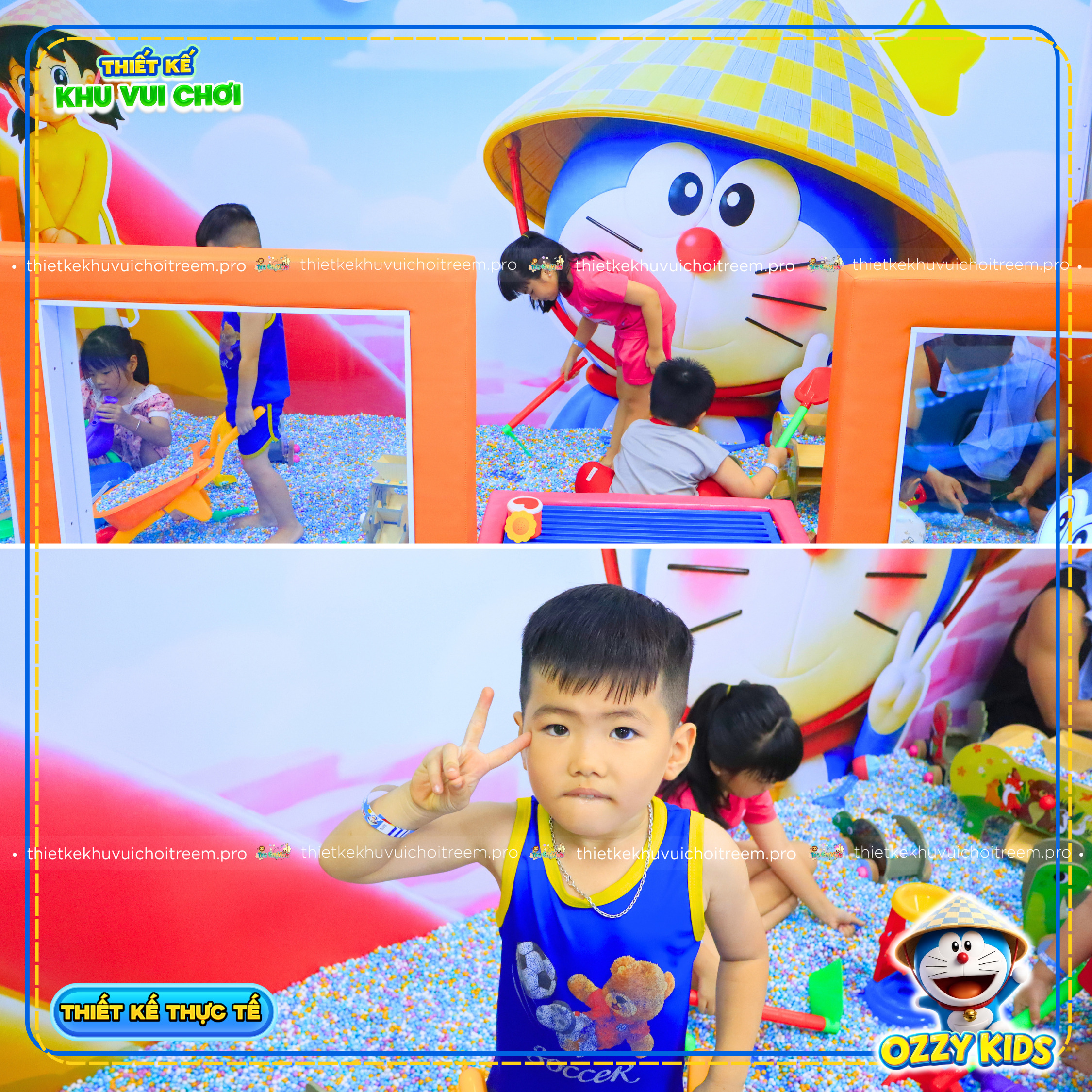 Hồ hạt của dự án thiết kế khu vui chơi Bình Tân - Ozzy Kids
