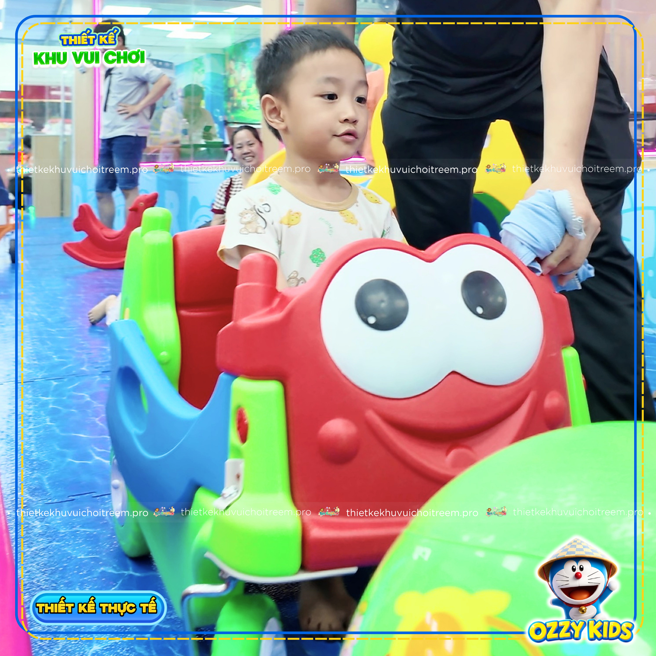 Xe chòi chân của dự án thiết kế khu vui chơi Bình Tân - Ozzy Kids