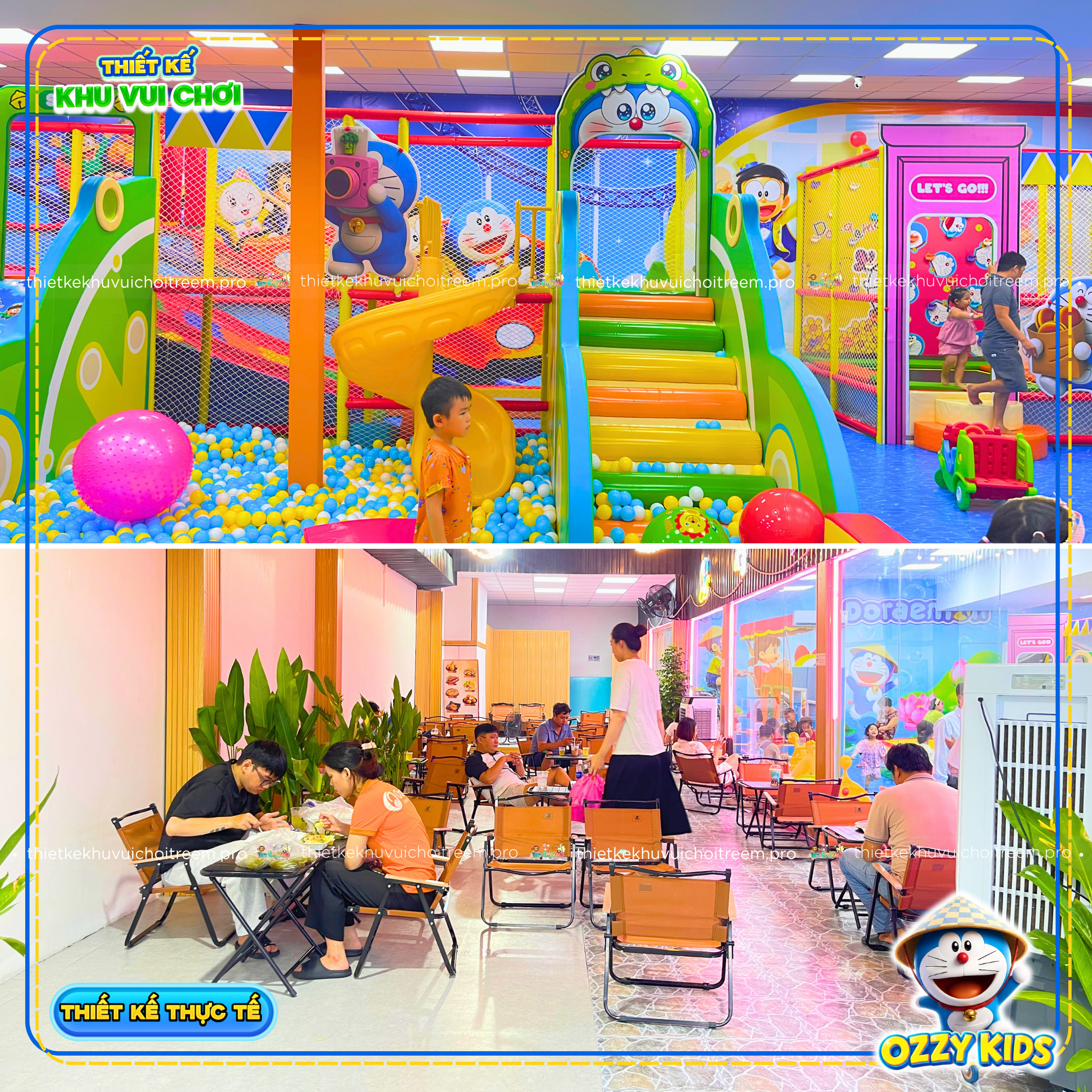 Mô hình kids cafe của Ozzy Kids