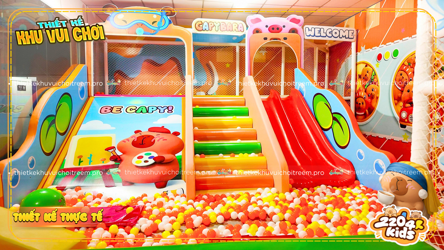Nhà liên hoàn  của dự án thiết kế khu vui chơi Đồng Nai - 2204 Kids