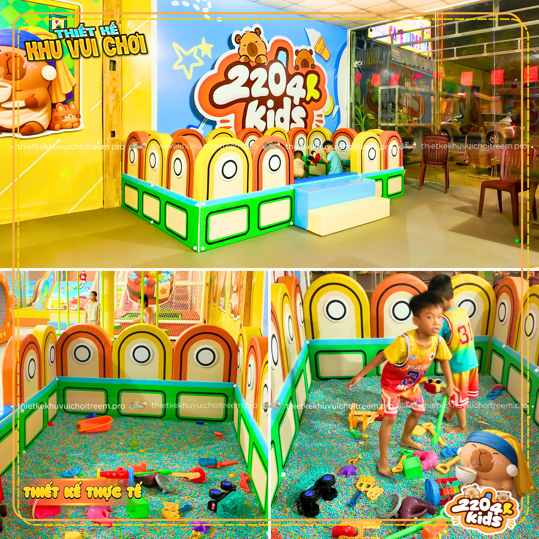 Hồ hạt của dự án thiết kế khu vui chơi Đồng Nai - 2204 Kids