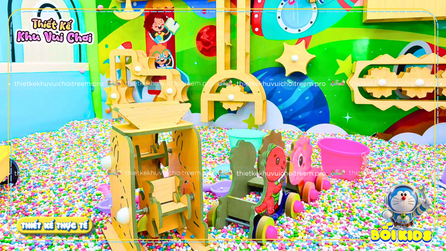 Hồ hạt của dự án thiết kế khu vui chơi Bắc Ninh - Bối Kids