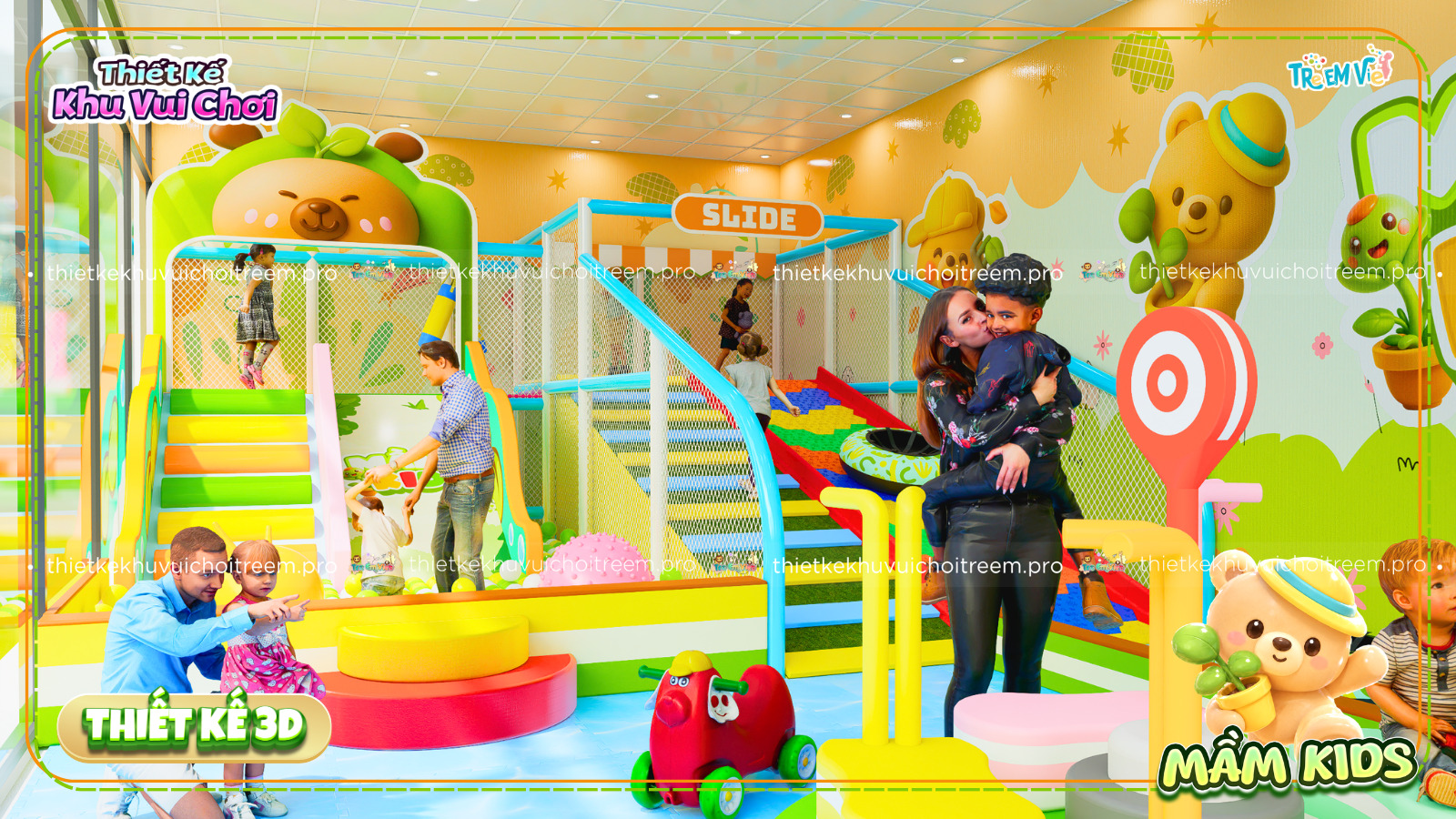 Chủ đề của dự án thiết kế khu vui chơi Đắk Lắk - Mầm Kids