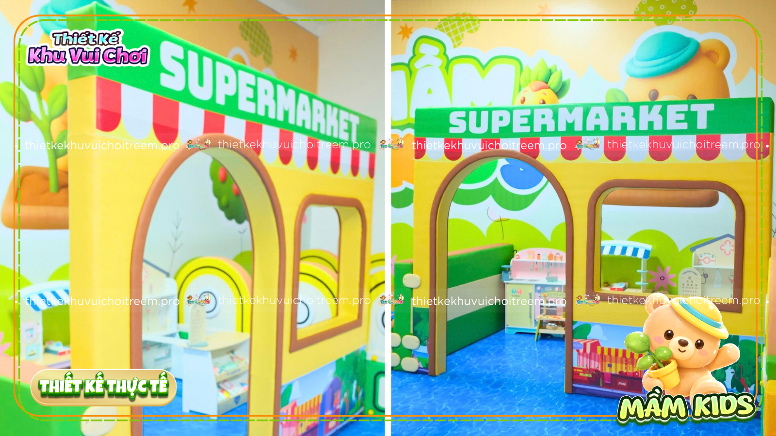 Khu hướng nghiệp của dự án thiết kế khu vui chơi Đắk Lắk - Mầm Kids