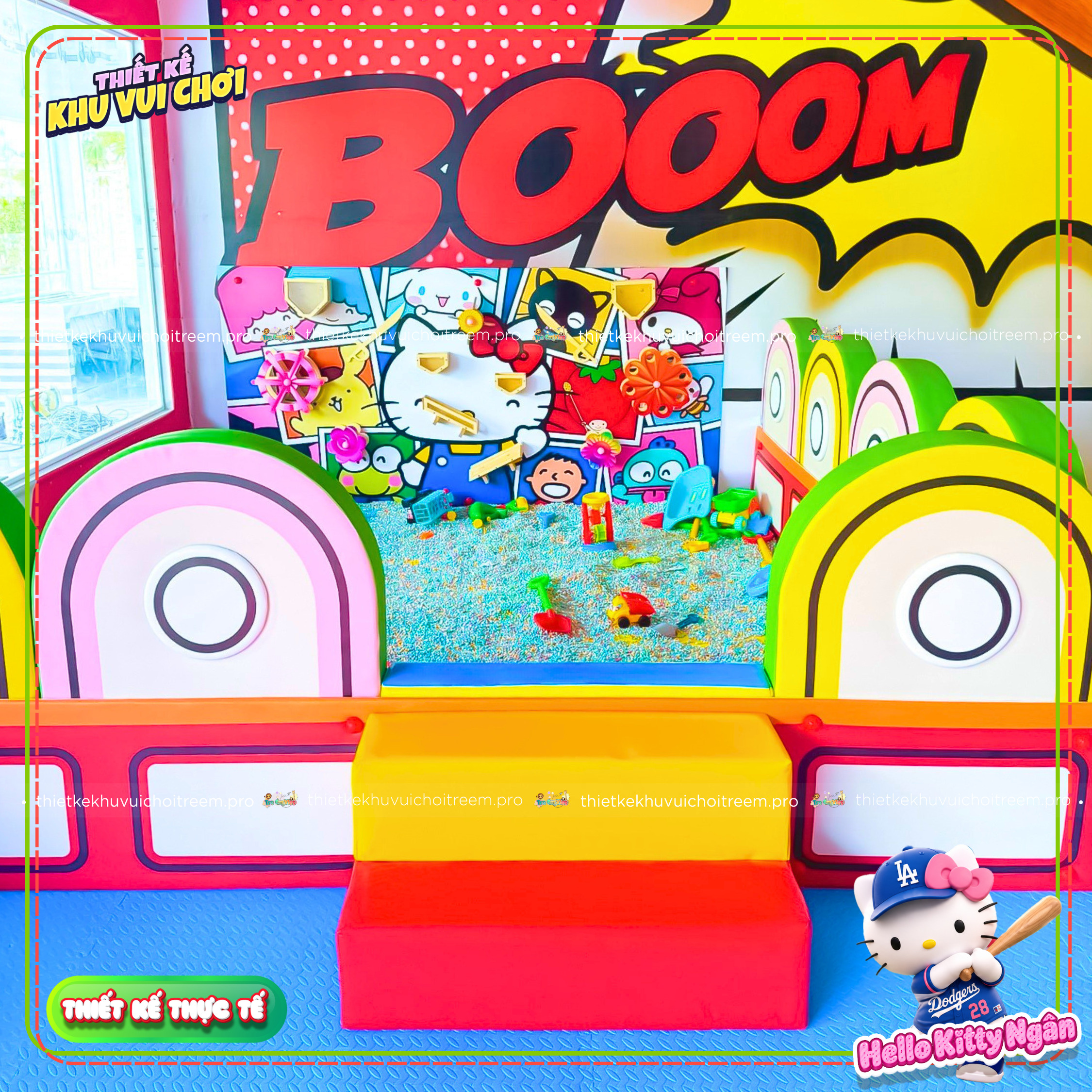 Hồ hạt của dự án thiết kế khu vui chơi Vĩnh Long - Hello Kitty Ngân