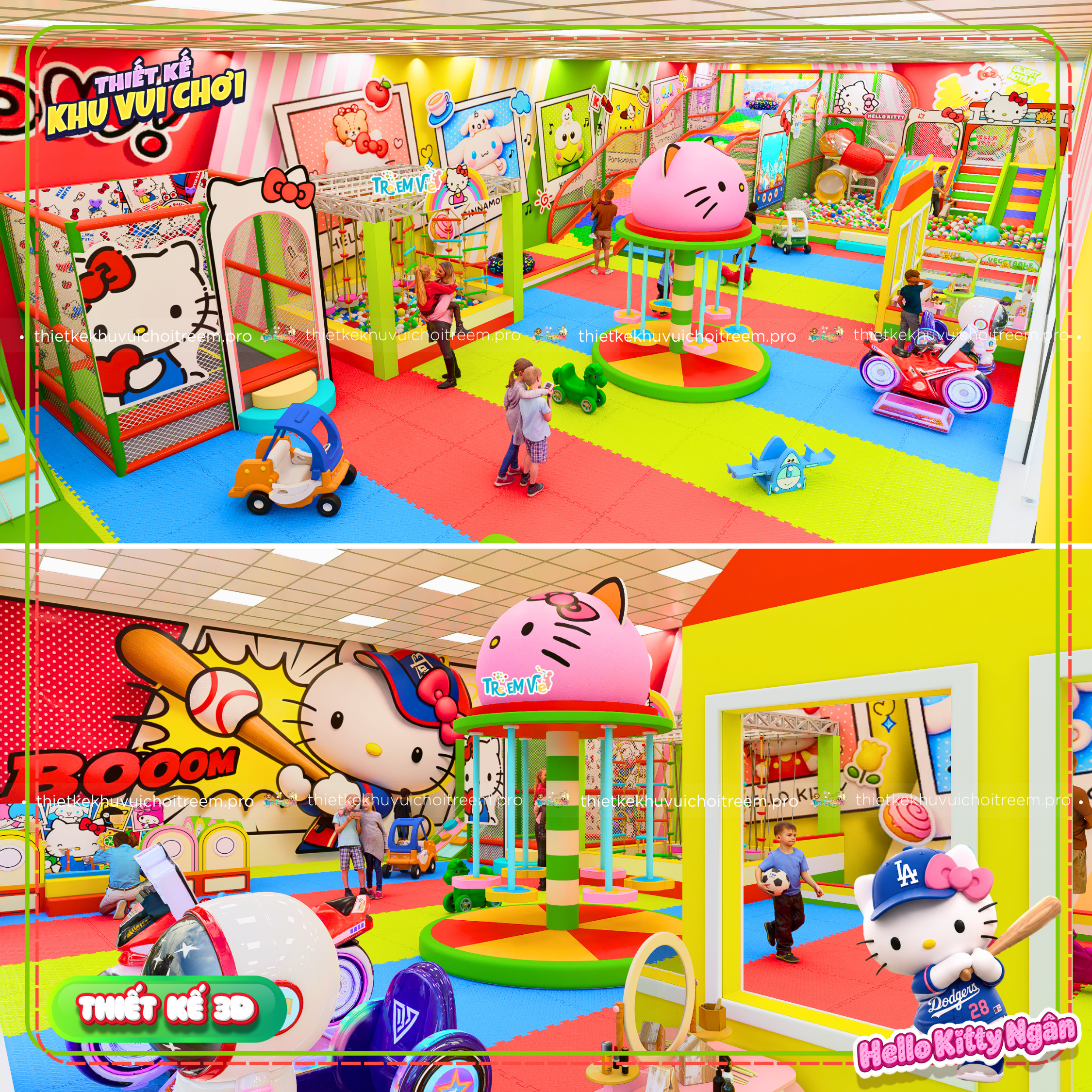 Chủ đề của dự án thiết kế khu vui chơi Vĩnh Long - Hello Kitty Ngân