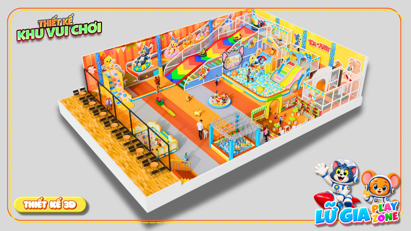 Mô hình 3D thiết kế khu vui chơi Cần Thơ - Lữ Gia Playzone