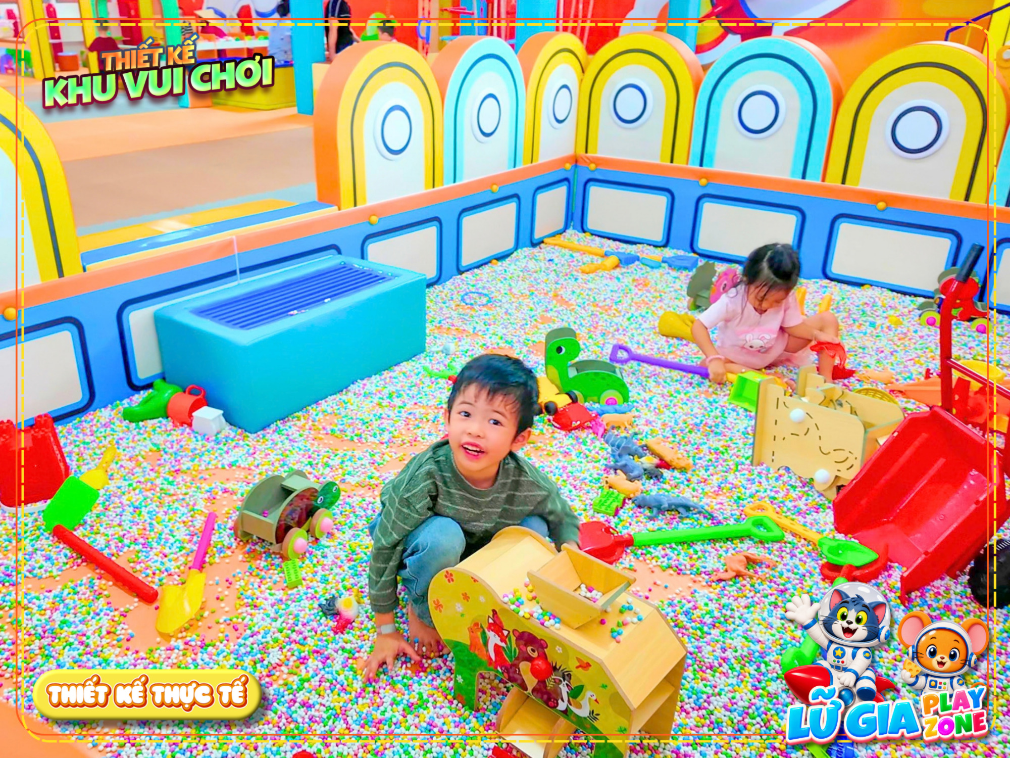 Hồ hạt của dự án thiết kế khu vui chơi Cần Thơ - Lữ Gia Playzone