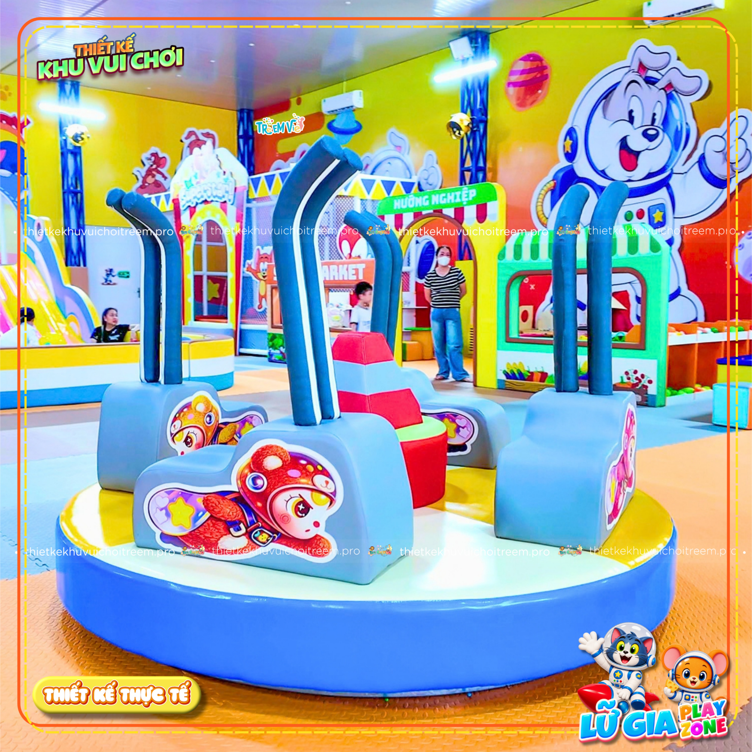 Mâm xoay của dự án thiết kế khu vui chơi Cần Thơ - Lữ Gia Playzone