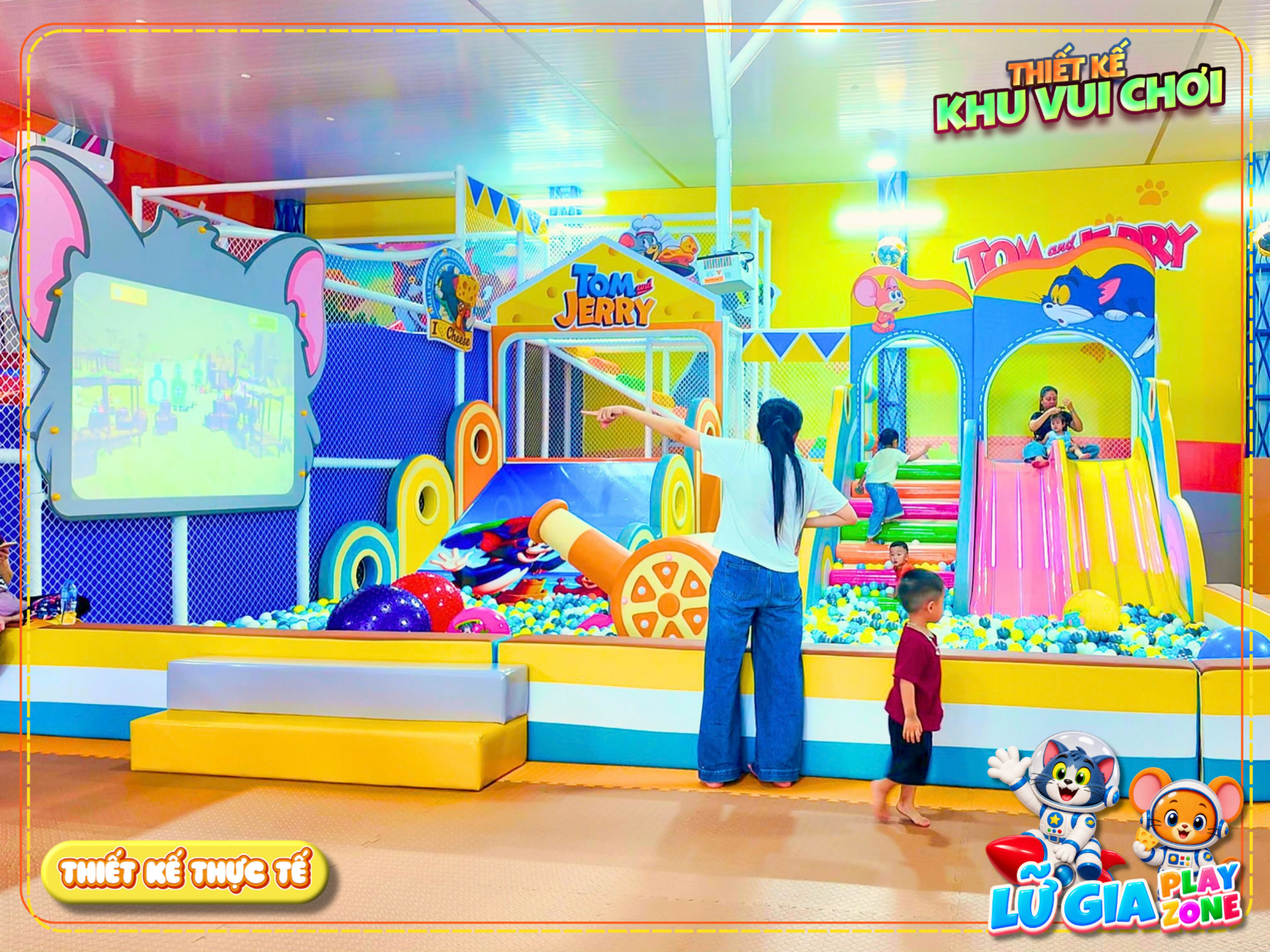 Nhà liên hoàn của dự án thiết kế khu vui chơi Cần Thơ - Lữ Gia Playzone